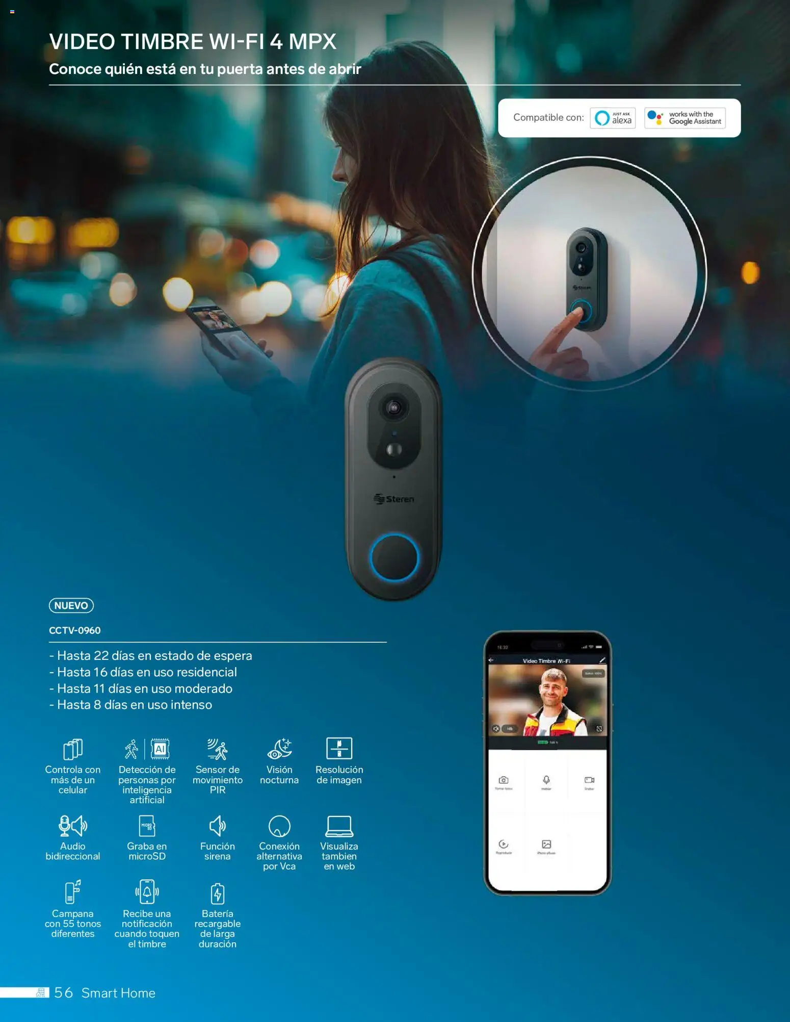 Nuevas ofertas de Steren válidas en toda la República Mexicana desde el 01.01.2026. ¡Encuentra las mejores ofertas en Steren catálogo! | Página: 68 | Productos: Timbre, Audio, Batería, Video