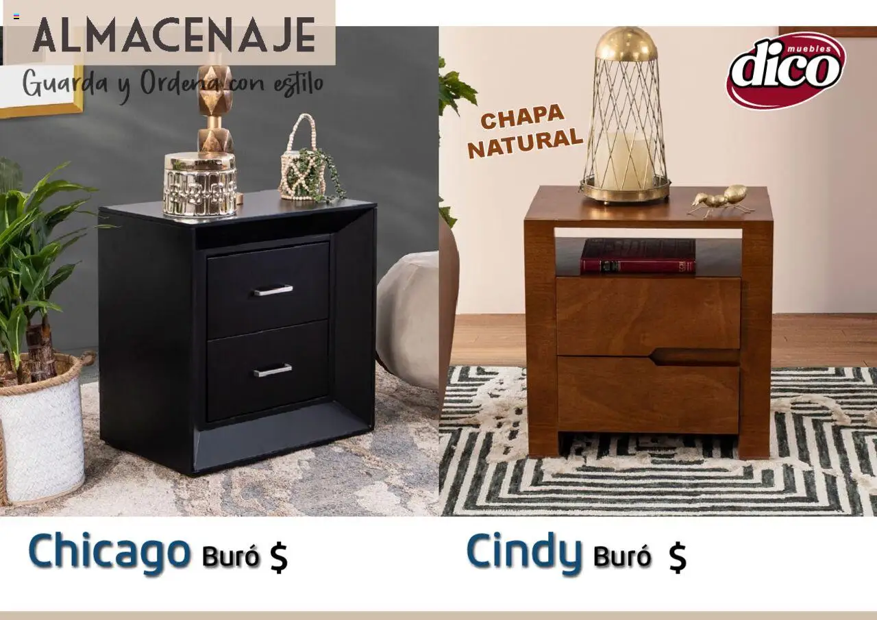Nuevas ofertas de Muebles Dico válidas en toda la República Mexicana desde el 12.02.2025. ¡Encuentra las mejores ofertas en Muebles Dico catálogo Almacenaje! | Página: 14 | Productos: Chapa, Buró