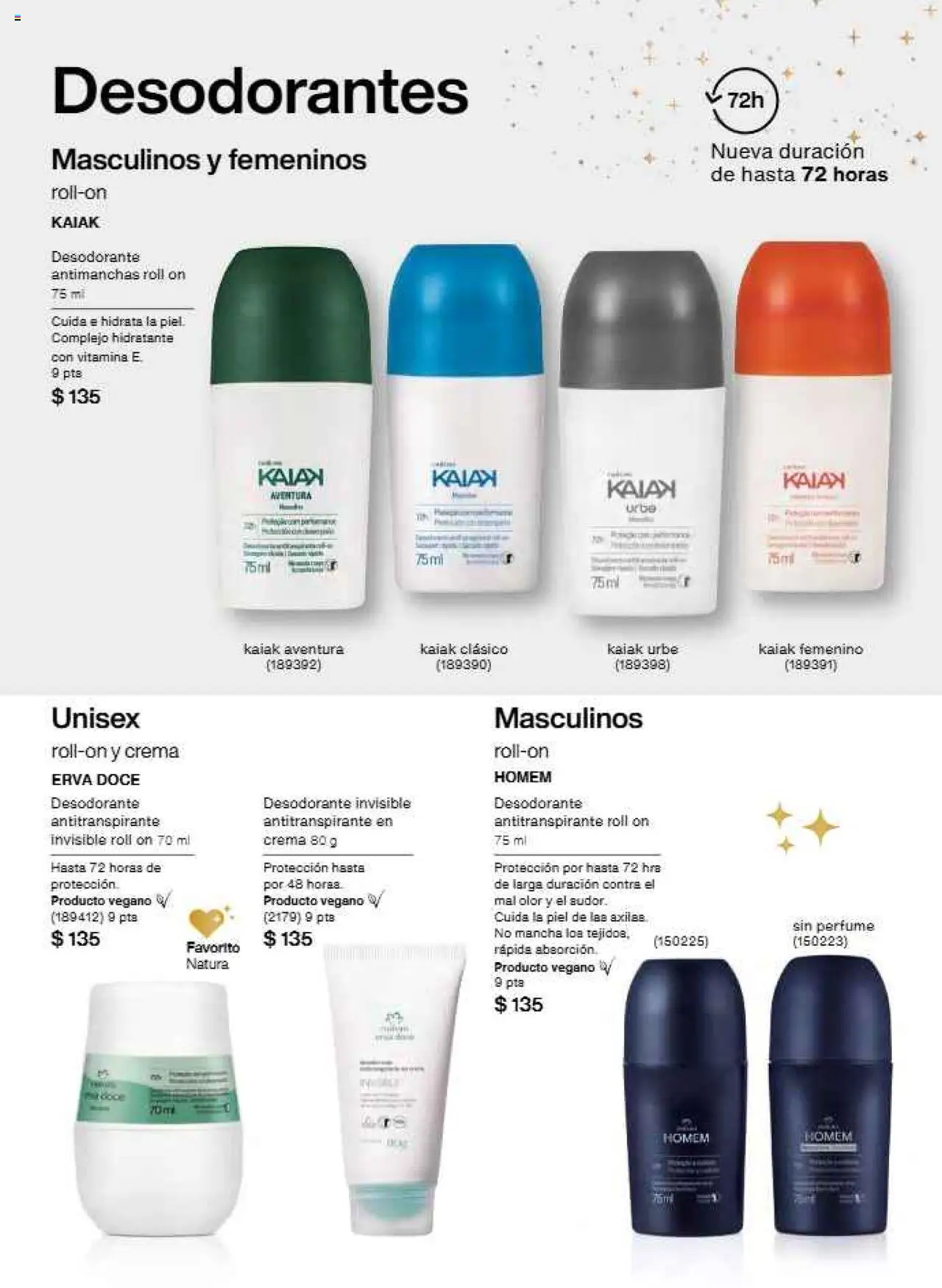 Nuevas ofertas de Natura válidas en toda la República Mexicana desde el 22.11.2025. ¡Encuentra las mejores ofertas en Natura campaña 17 2025! | Página: 169 | Productos: Desodorante, Antitranspirante, Crema, Perfume