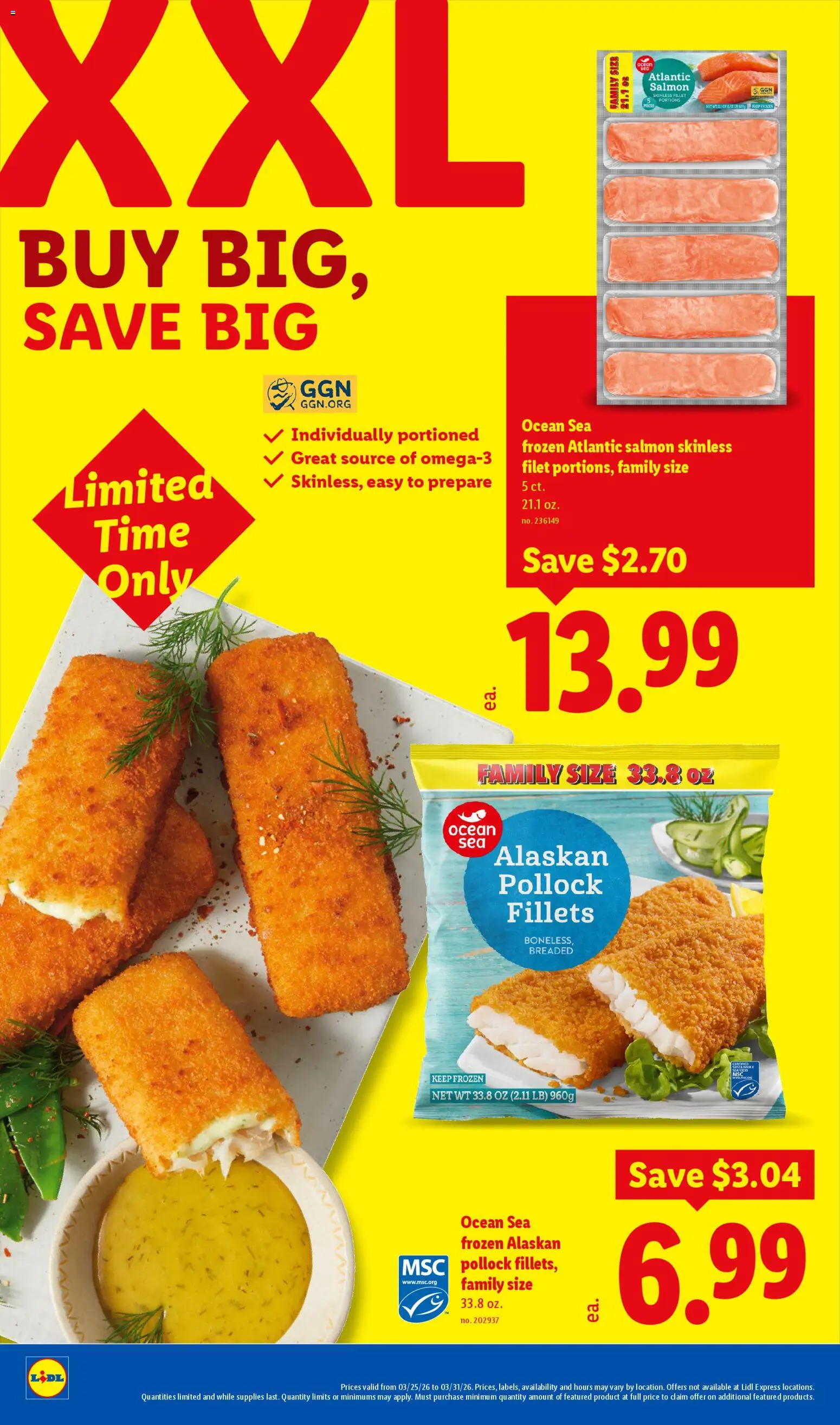 Lidl Weekly Ad - valid from 25.03.2026 | Page: 26 | Products: Seafood