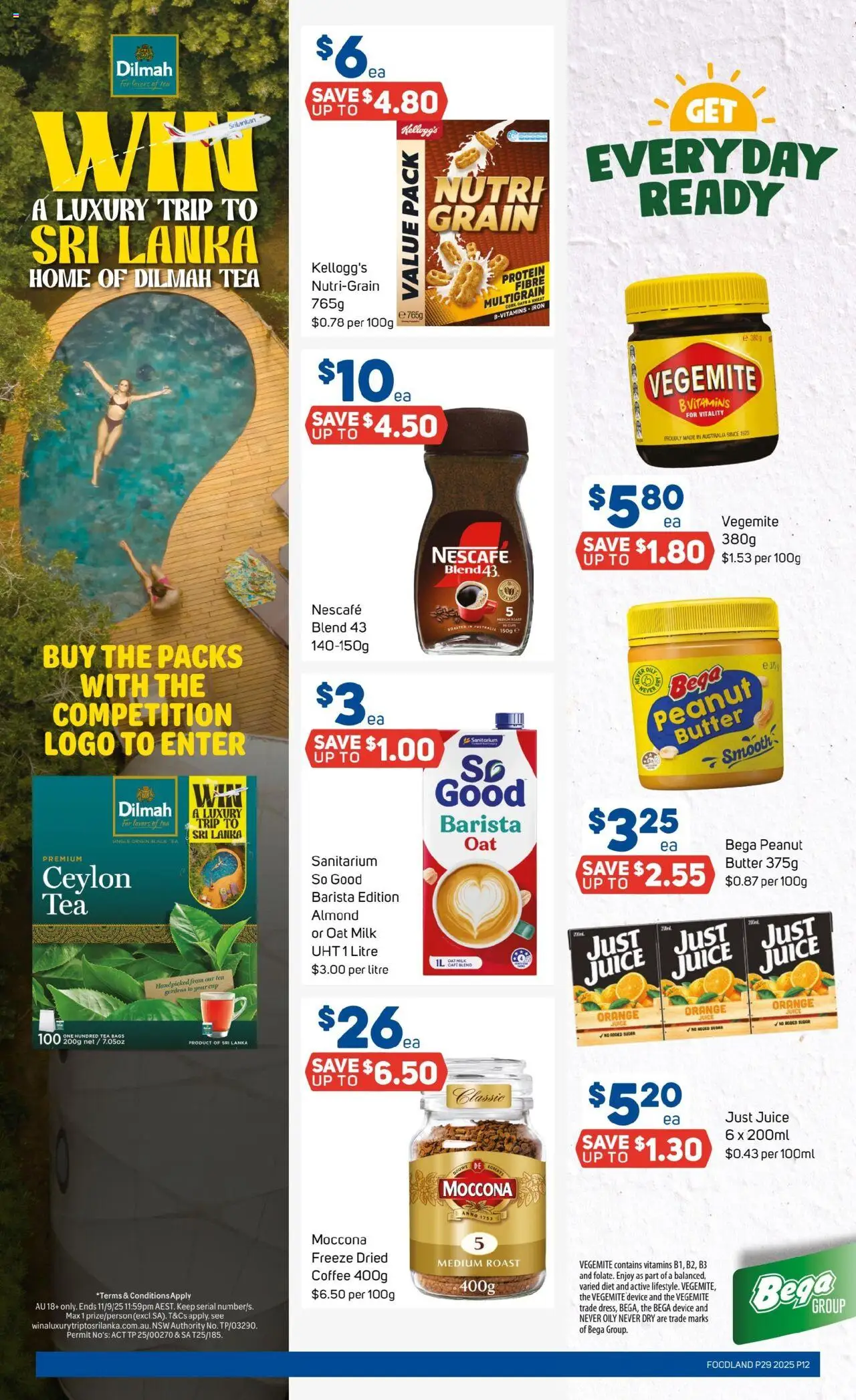 Foodland catalogue - valid from 16.07.2025 | Page: 12 | Products: Milk, Juice, Moccona, Nescafe