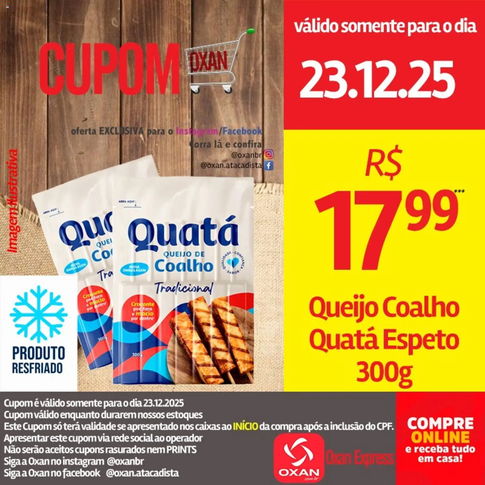 Oxan Atacadista Folheto - válido de 23.12.2025 | Página: 11 | Produtos: Queijo, Queijo coalho