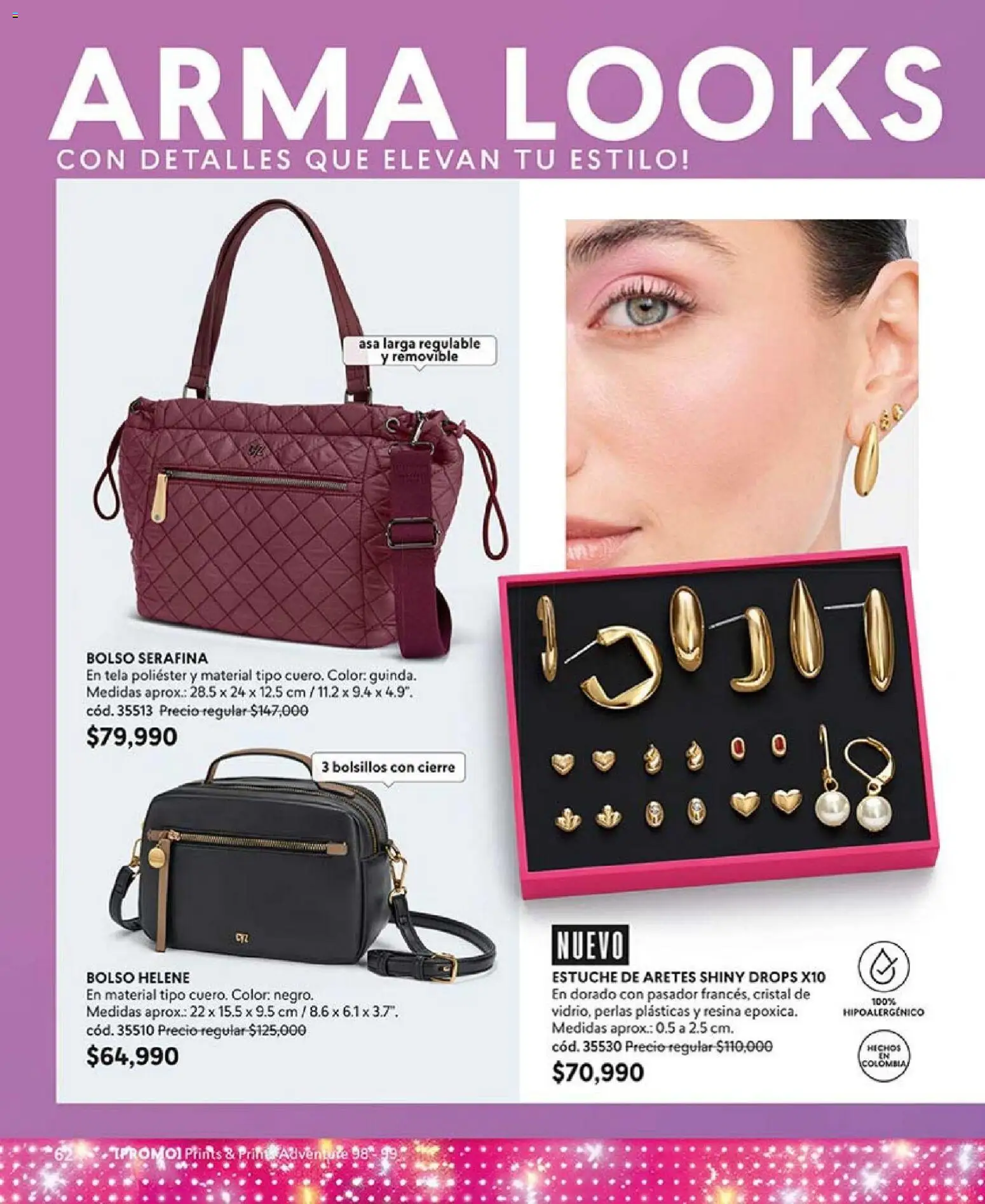 CyZone revista - valida desde el 01.02.2026 | Página: 62 | Productos: Bolso, Estuche, Aretes