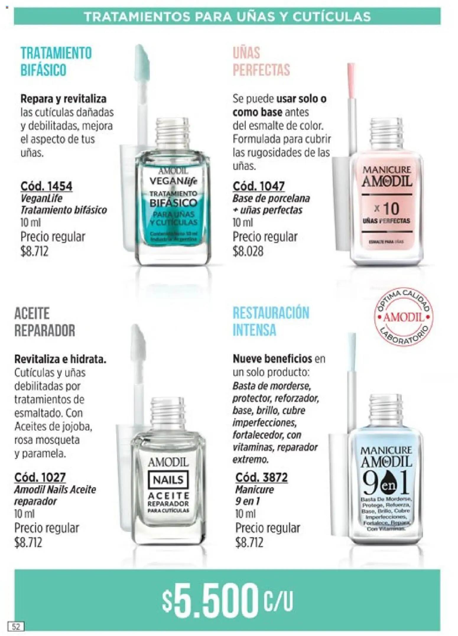 Amodil - Campaña 18/2025 │ válido desde el 30.11.2025 | Página: 52 | Productos: Aceite