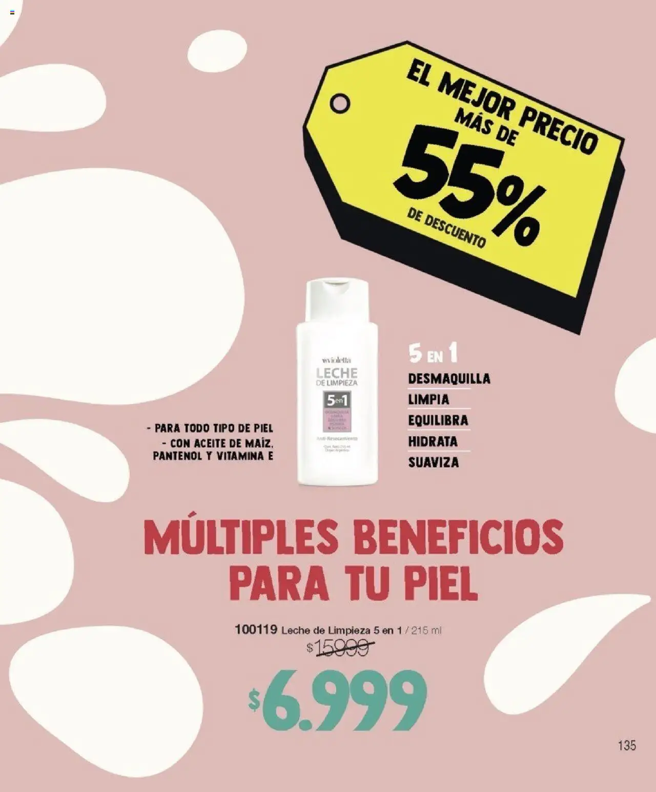 Violetta catálogo │ válido desde el 07.08.2025 | Página: 135 | Productos: Aceite, Maiz, Leche