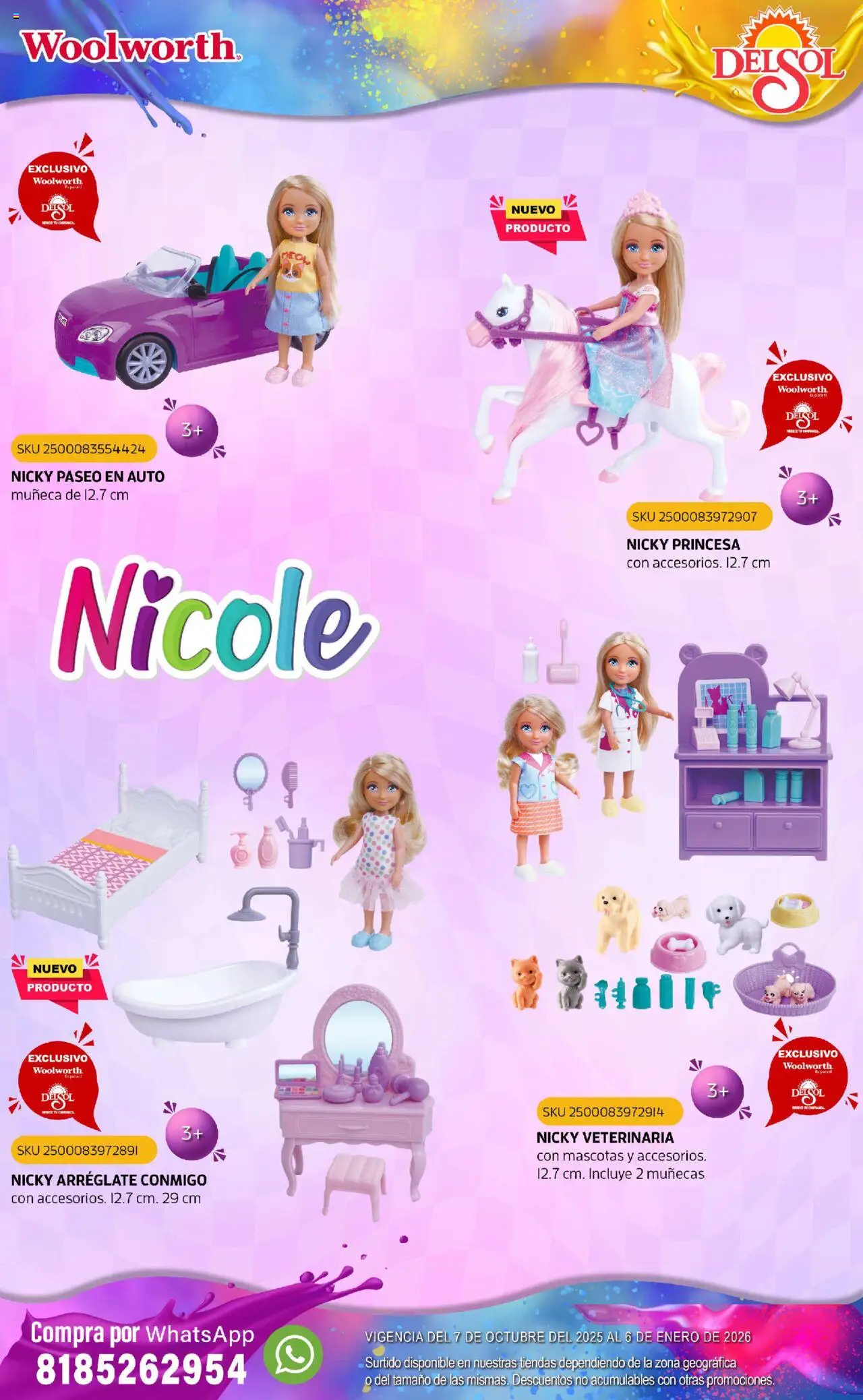 Nuevas ofertas de Del Sol y Woolworth válidas en toda la República Mexicana desde el 07.10.2025. ¡Encuentra las mejores ofertas en Del Sol y Woolworth - Catálogo Castillo Del Juguete! | Página: 49