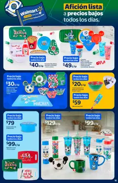 Vista previa de Walmart folleto, nuevo folleto de la tienda, válido en México a partir del 23.04.2026 | Página: 16 | Productos: Mantel, Pizza, Pasta, Mouse