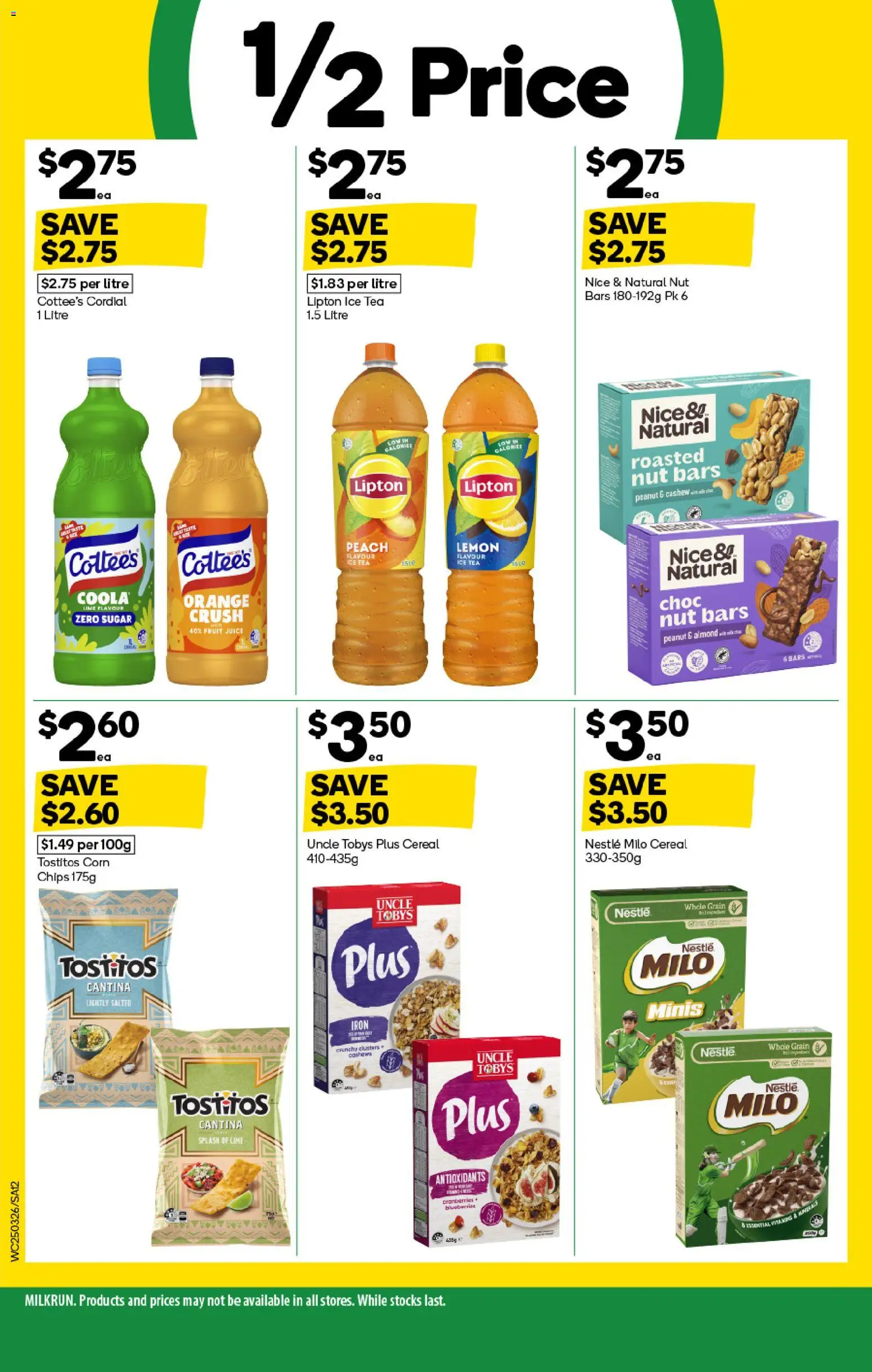 Woolworths catalogue - valid from 25.03.2026 | Page: 12 | Products: Cereal, Sugar, Lemon, Blueberries