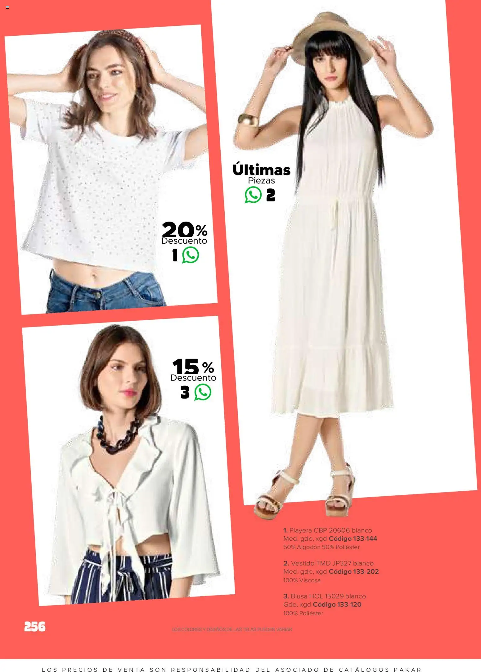 Nuevas ofertas de SC Pakar válidas en toda la República Mexicana desde el 30.01.2026. ¡Encuentra las mejores ofertas en SC Pakar catálogo Ropa! | Página: 256 | Productos: Blusa, Algodón, Vestido, Playera
