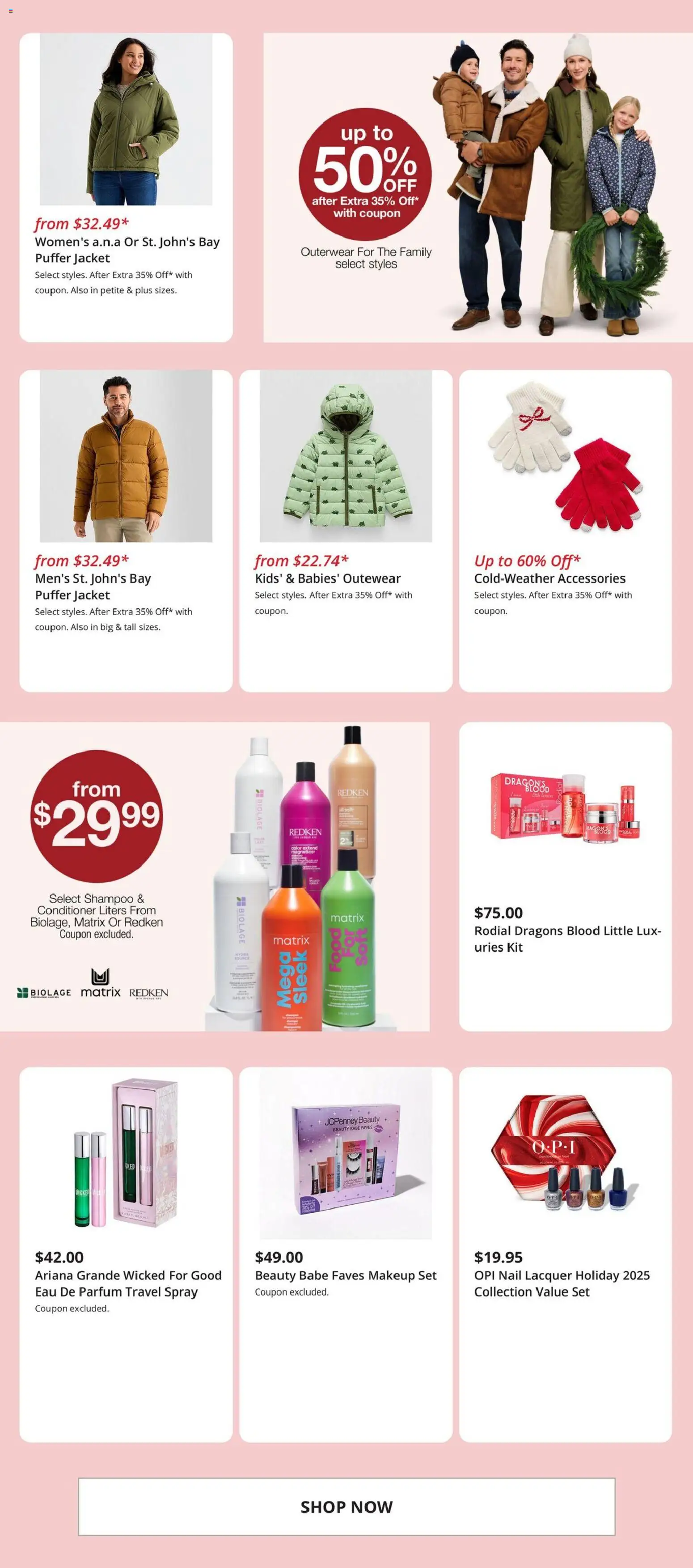 JCPenney Weekly Ad - valid from 26.12.2025 | Page: 6 | Products: Nail, Shampoo, Conditioner, Jacket