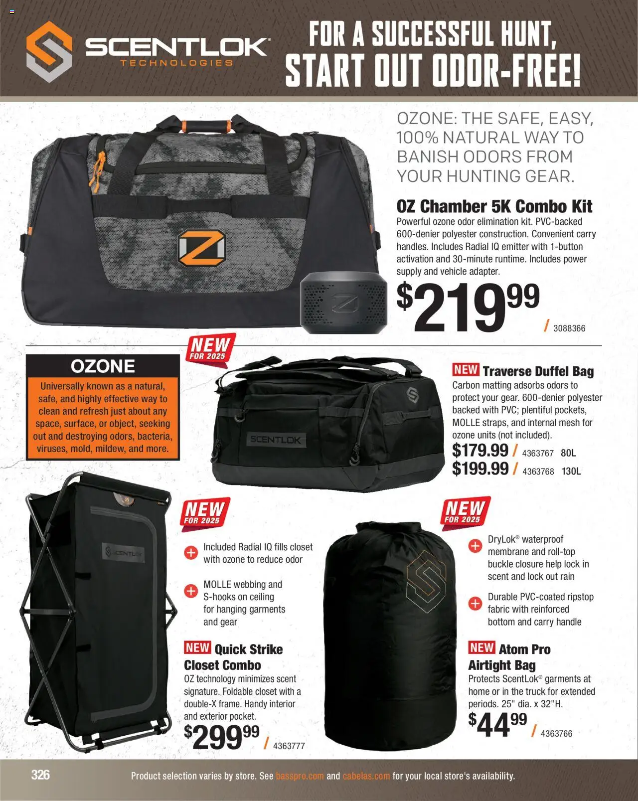 Cabela's Hunting Master 25 - valid from 11.08.2025 | Page: 326 | Products: Closet, Bag