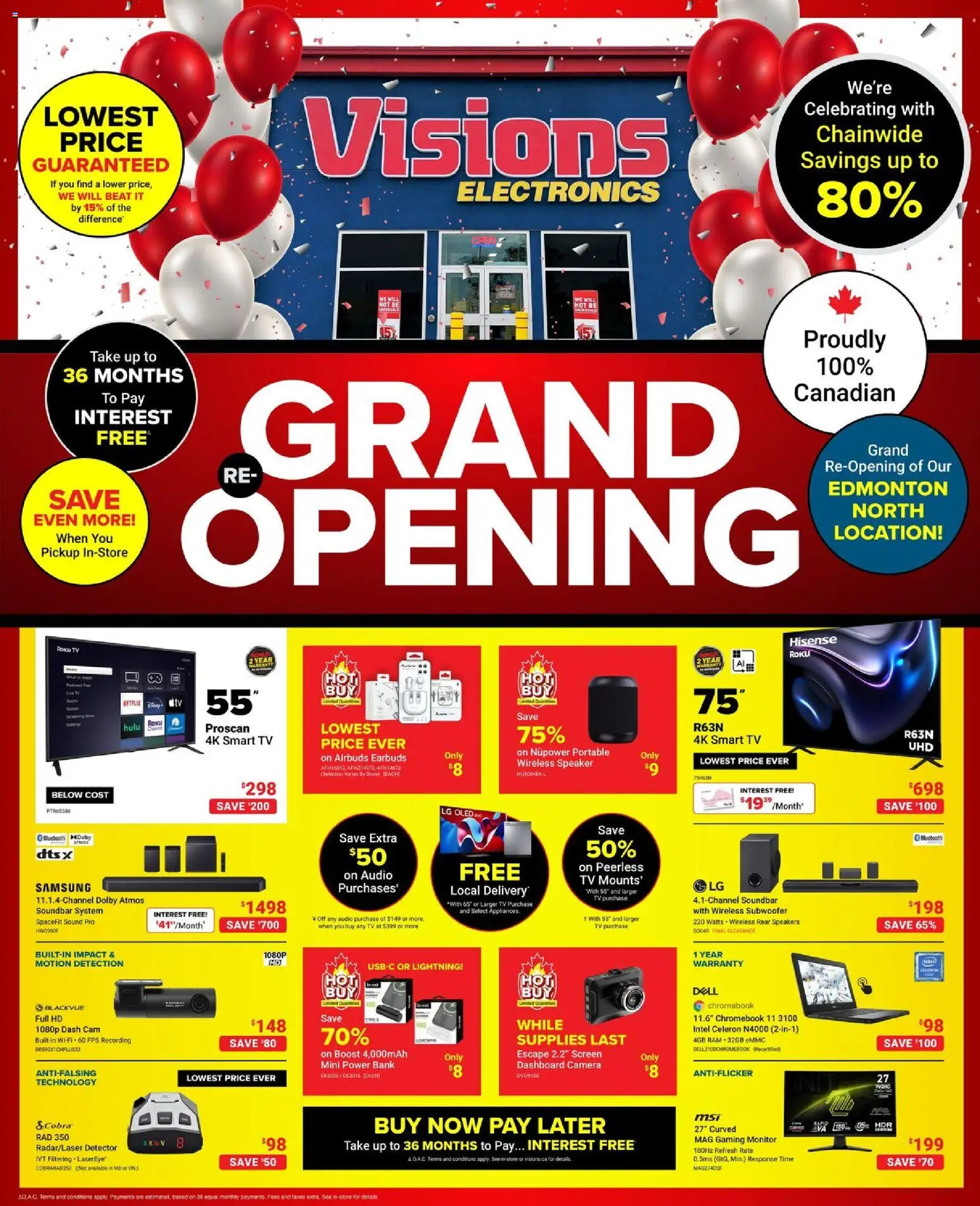 Visions flyer valid from 10.04.2026 | Page: 1 | Products: Monitor, Tv, Camera, Speaker