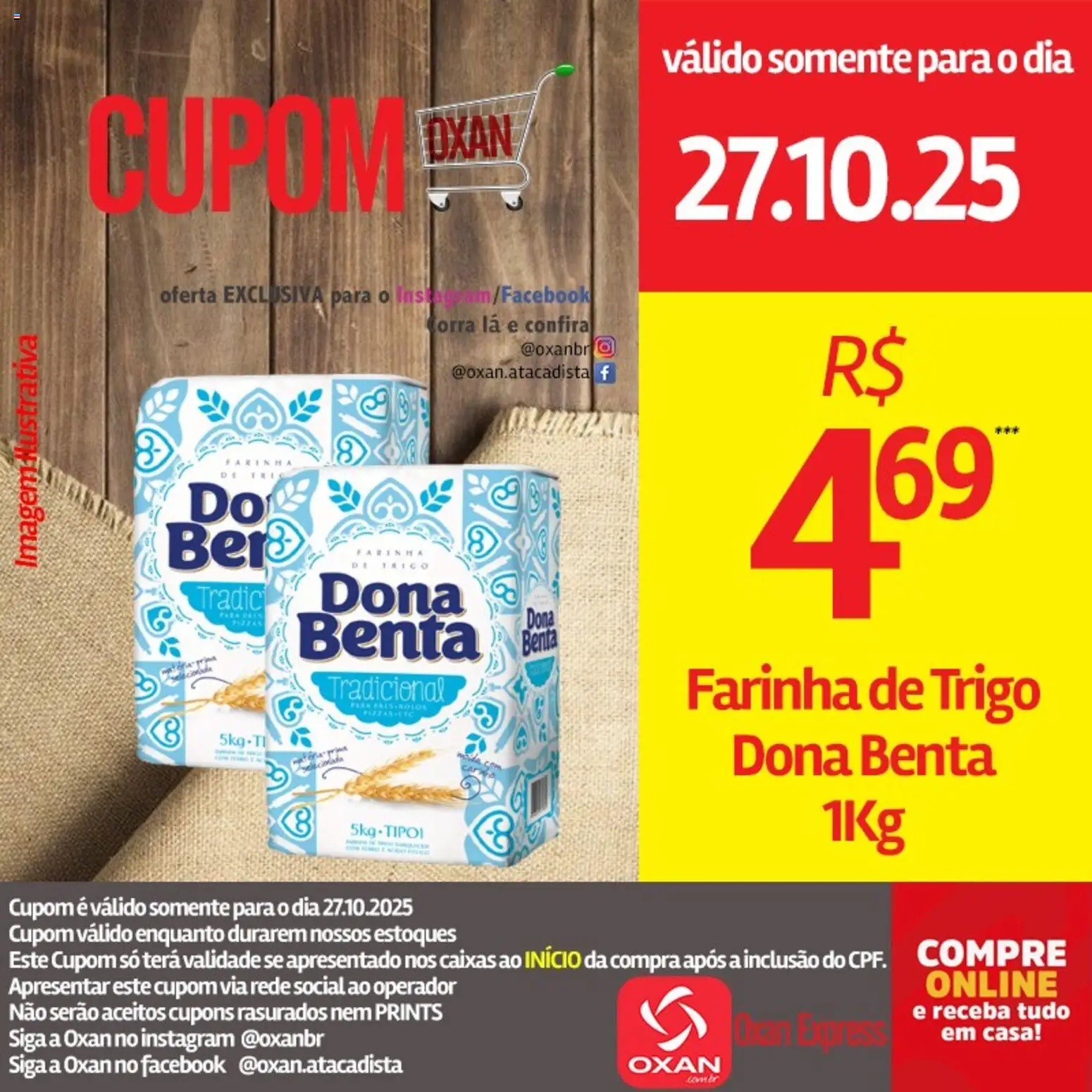 Oxan Atacadista Folheto - válido de 27.10.2025 | Página: 10 | Produtos: Farinha de trigo
