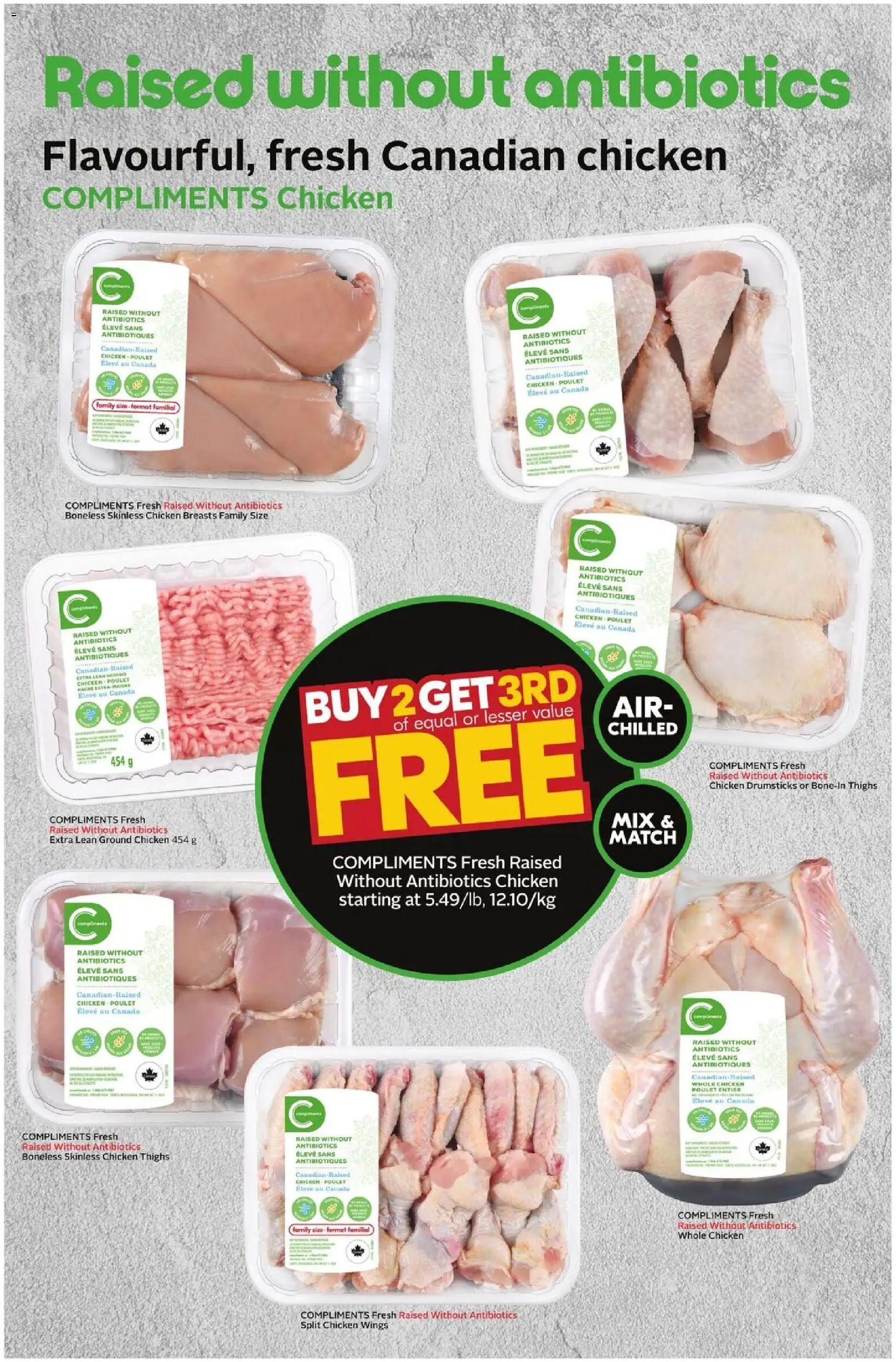 Sobeys flyer valid from 19.02.2026 | Page: 17 | Products: Chicken wings, Chicken breasts, Chicken