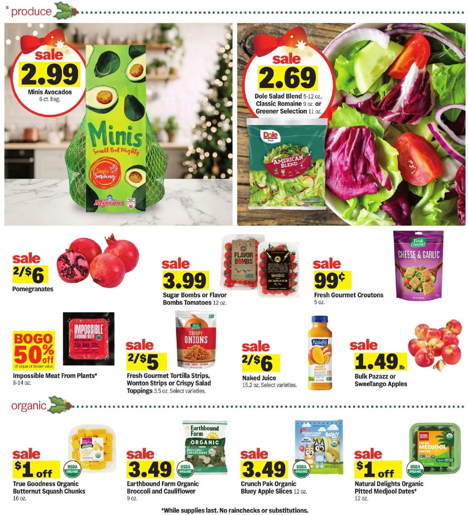 Meijer Weekly Ad - valid from 28.11.2025 | Page: 6 | Products: Broccoli, Romaine, Salad, Cauliflower