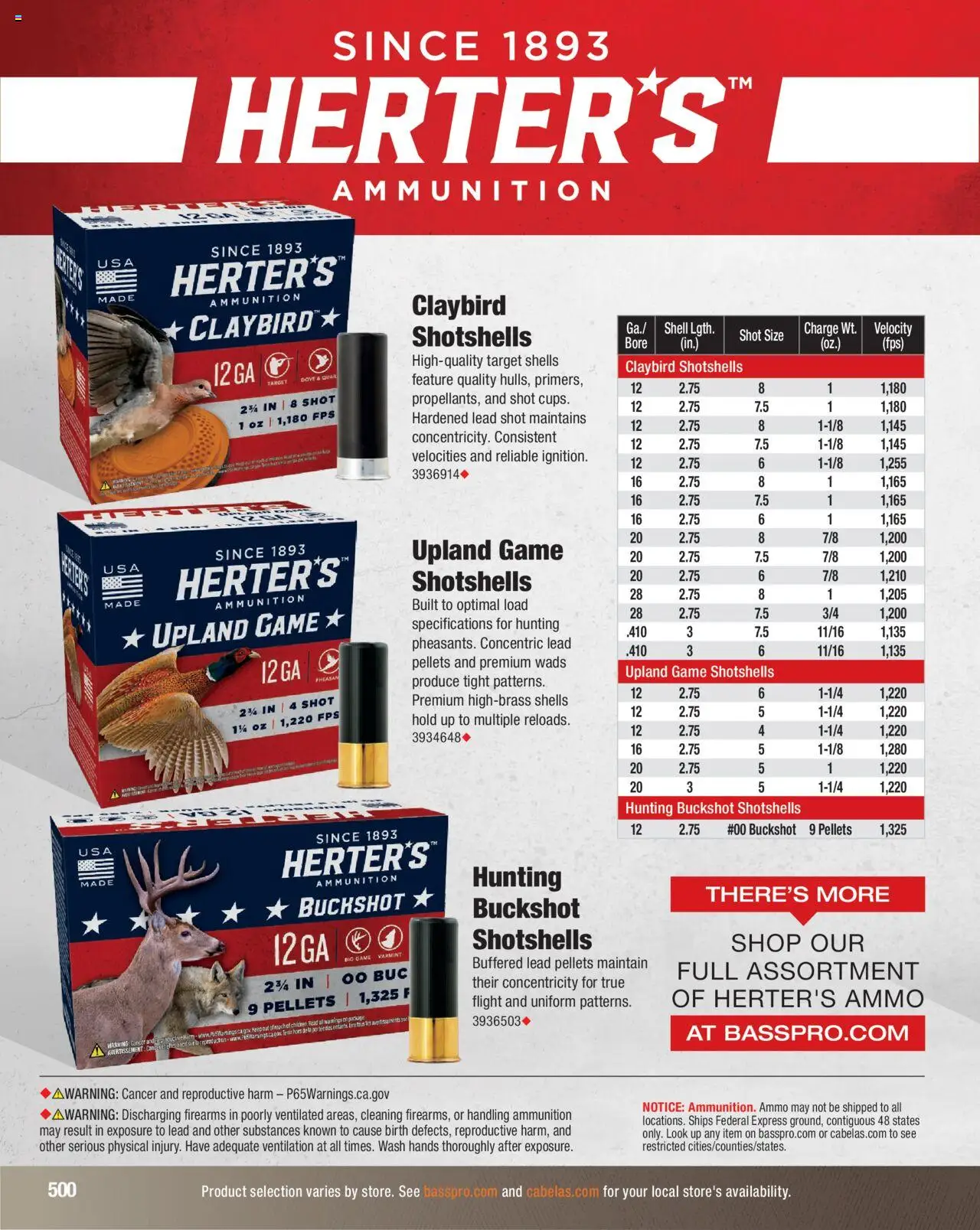 Cabela's Hunting Master 25 - valid from 11.08.2025 | Page: 500 | Products: Game, Ammo