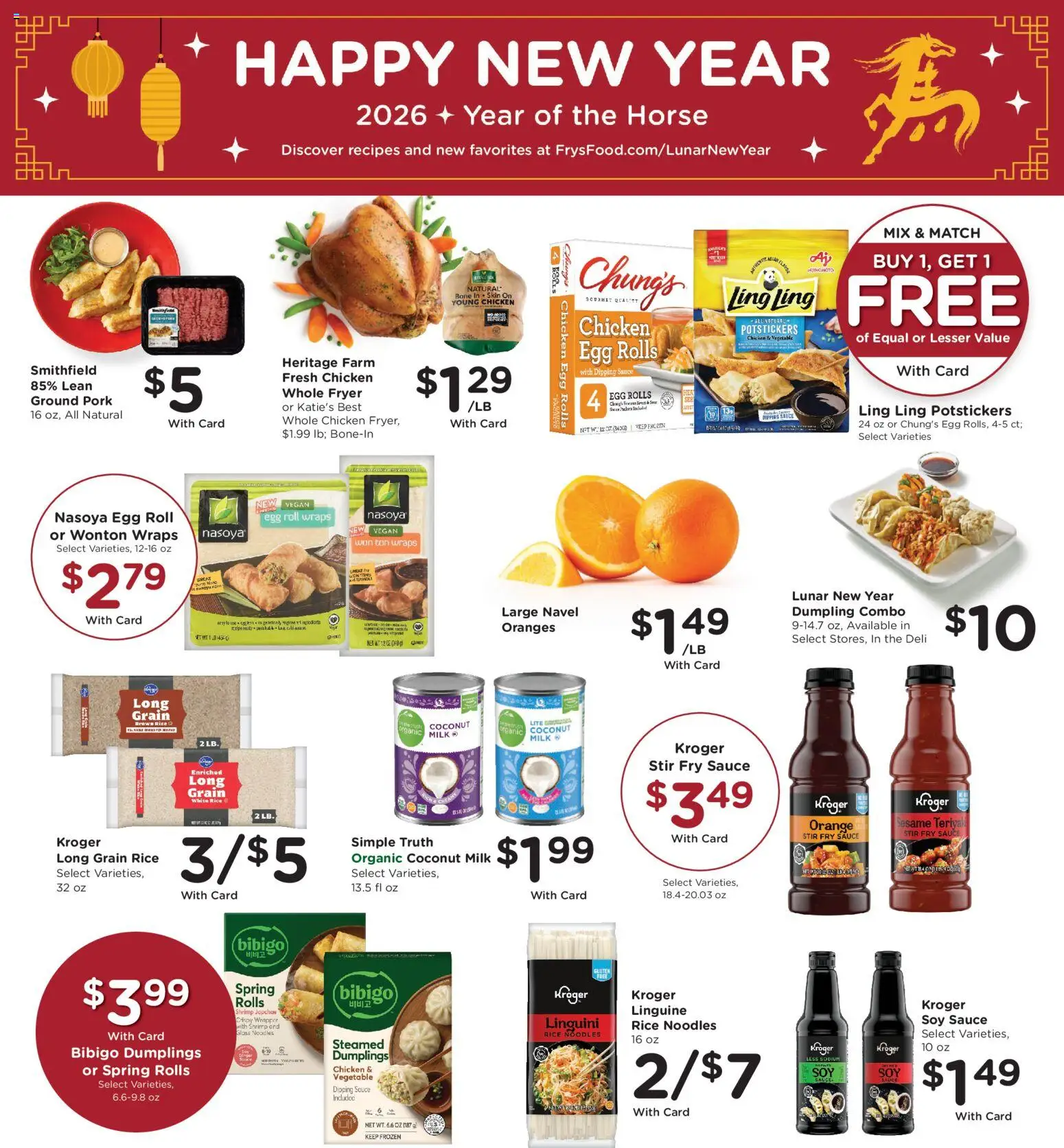 Fry's Food Weekly Ad - valid from 28.01.2026 | Page: 10 | Products: Milk, Pork, Oranges, Noodles
