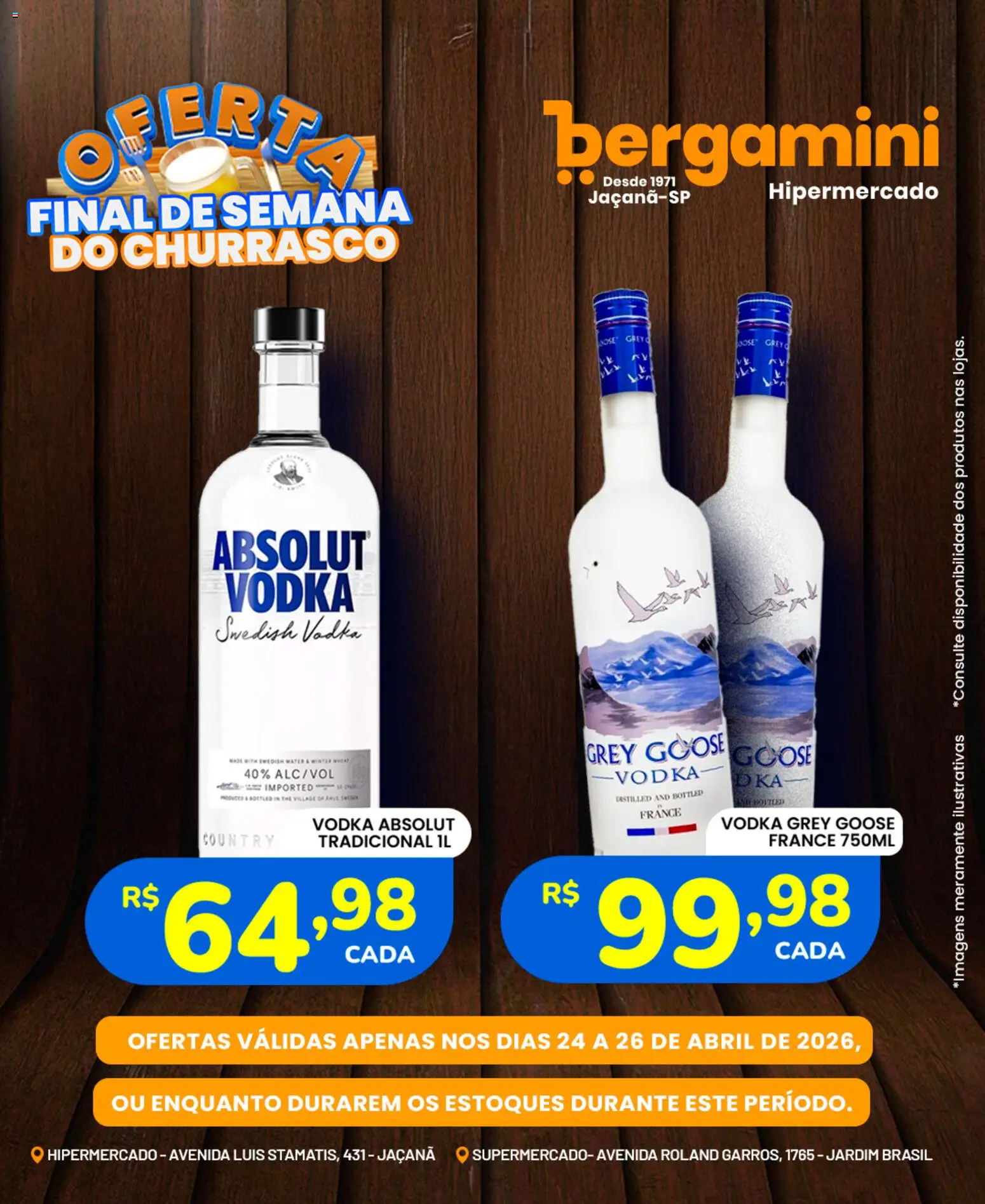 Supermercado Bergamini Folheto - válido de 24.04.2026 | Página: 14 | Produtos: Vodka