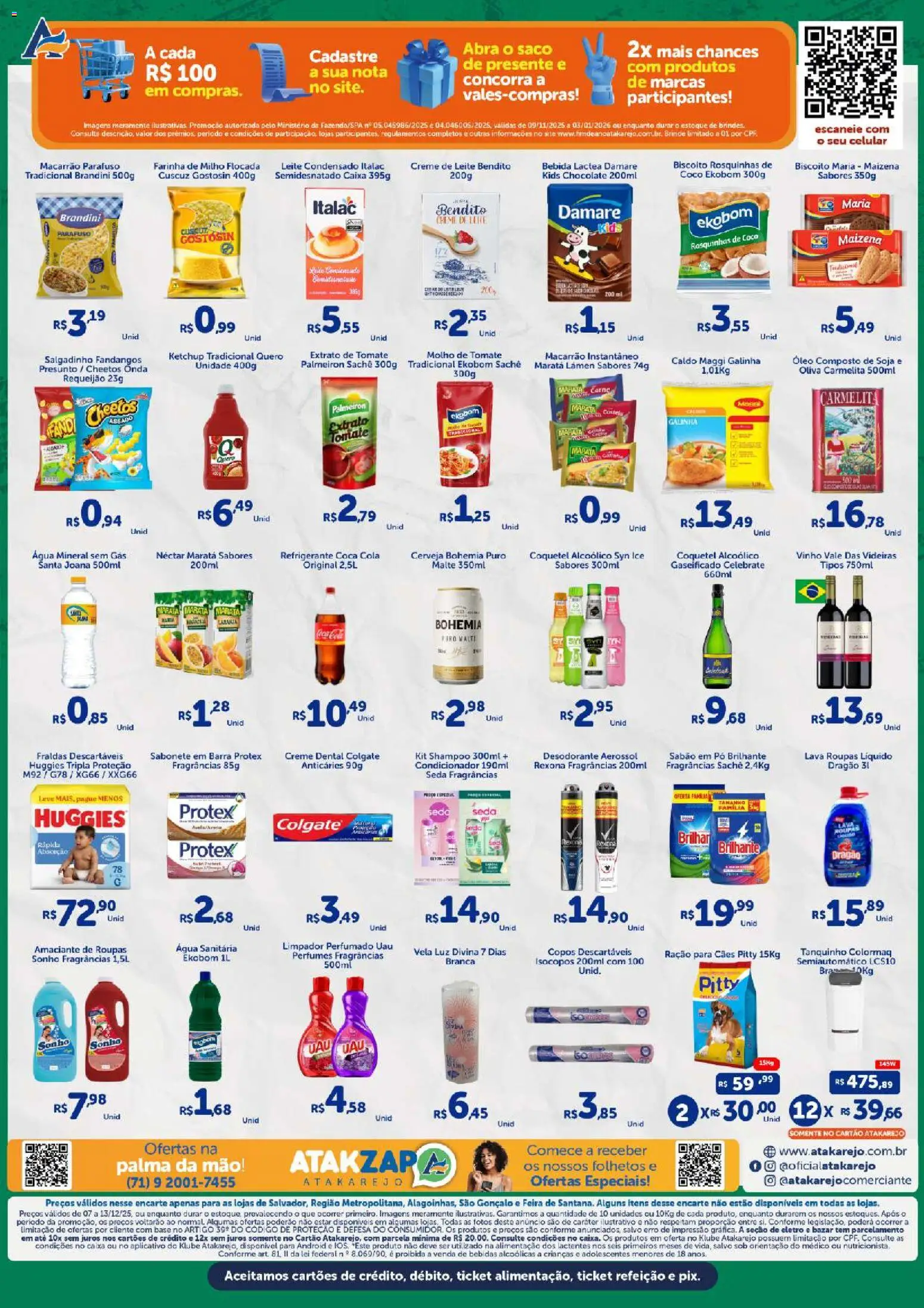 Atakarejo Folheto - válido de 07.12.2025 | Página: 2 | Produtos: Presunto, Base, Ketchup, Sabonete