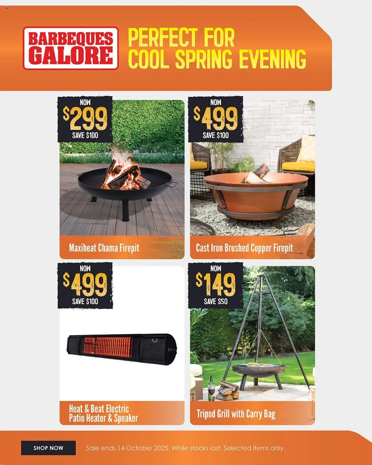 Barbeques Galore catalogue - valid from 01.10.2025 | Page: 5 | Products: Heater, Speaker, Grill, Iron
