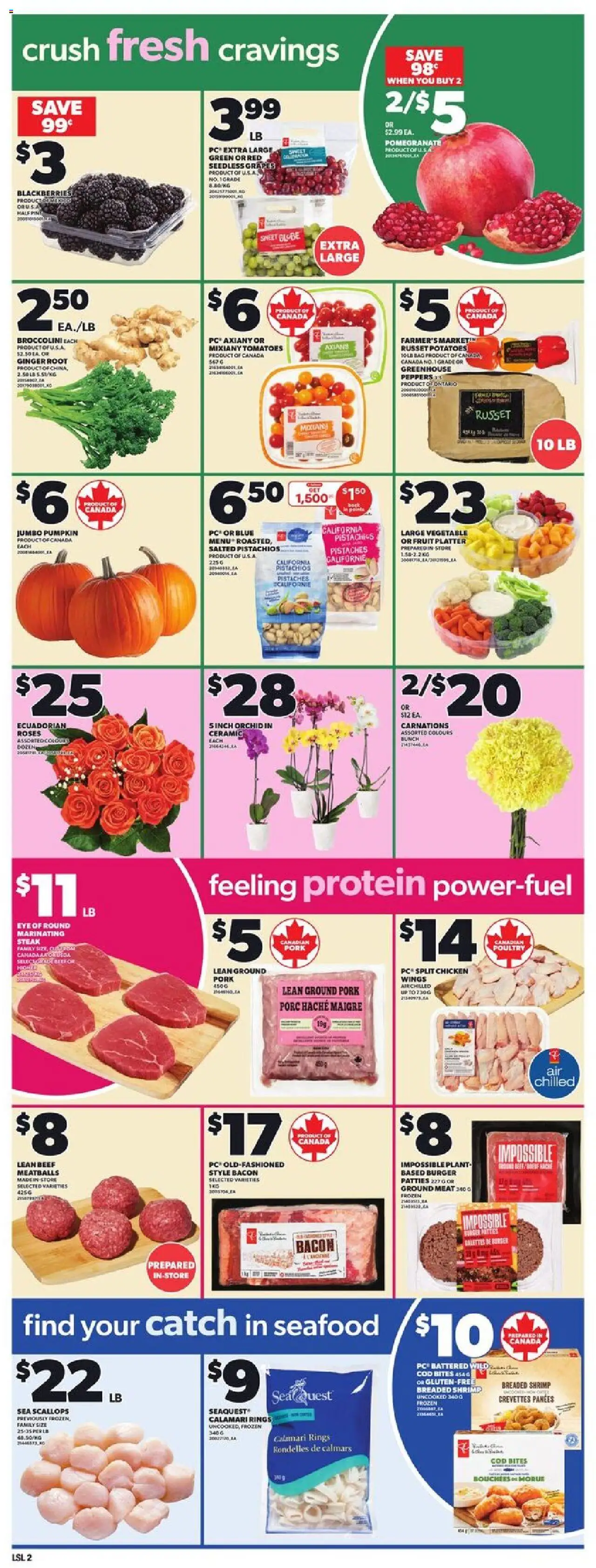 Loblaws flyer valid from 16.10.2025 | Page: 6 | Products: Beef, Bag, Pork, Tomatoes