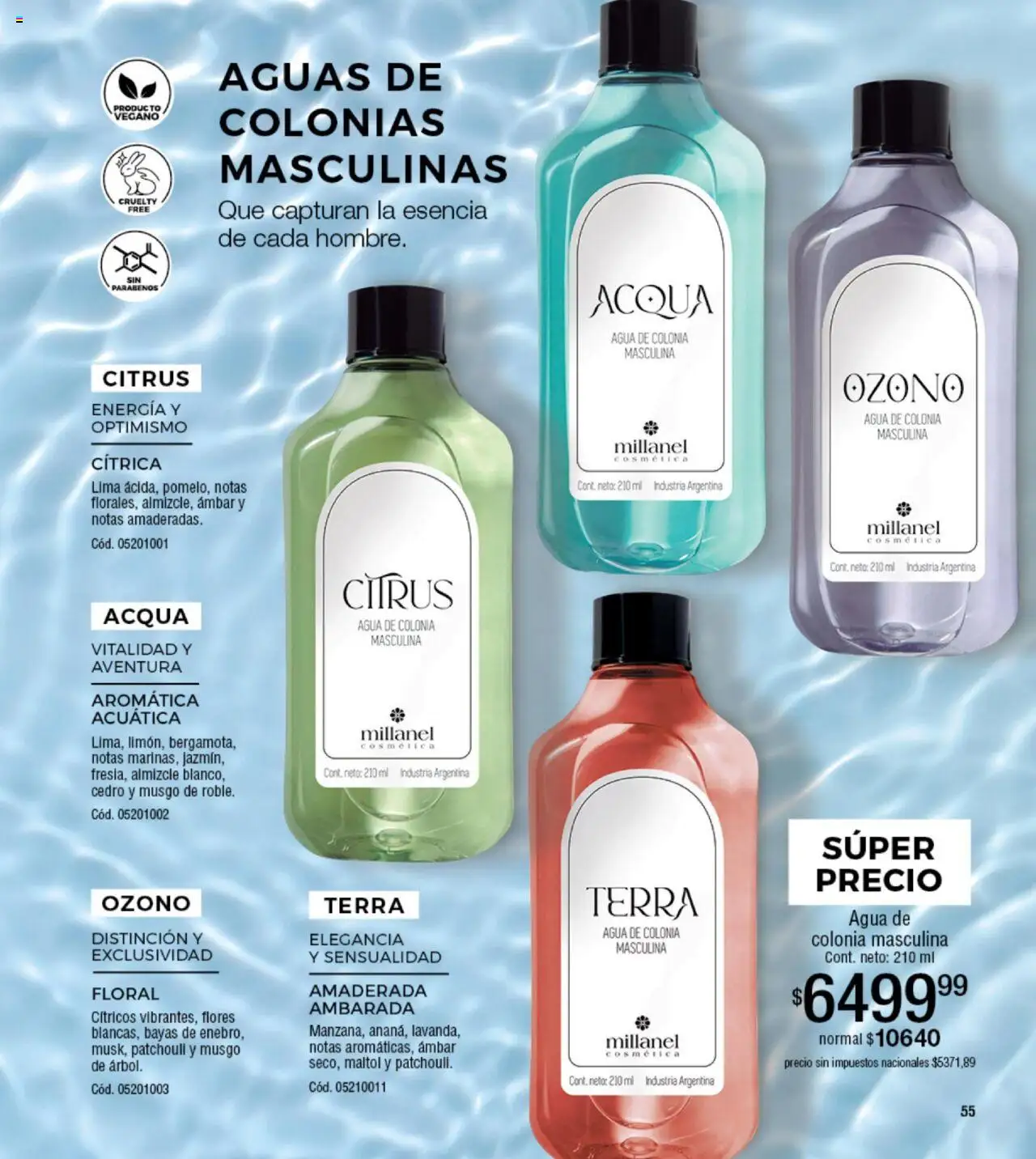 Millanel - Catálogo │ válido desde el 20.10.2025 | Página: 55 | Productos: Lima, Agua