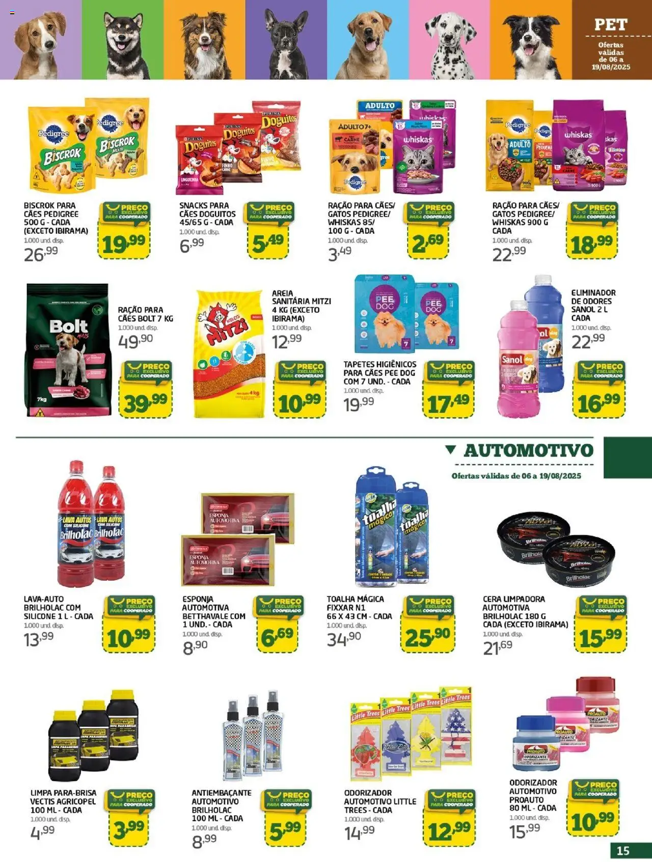 Cooper Folheto - válido de 06.08.2025 | Página: 15 | Produtos: Areia, Esponja, Carne, Cera