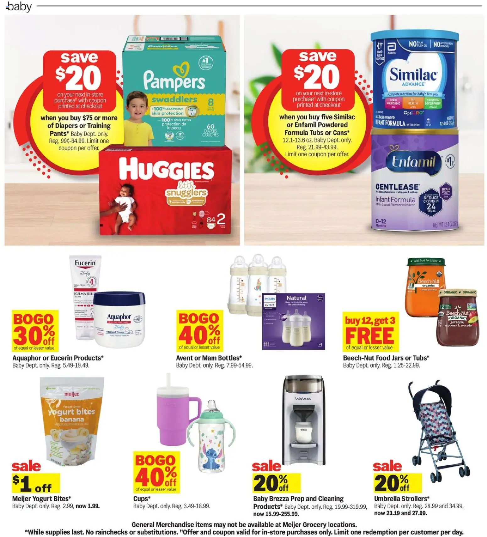 Meijer Weekly Ad - MI - valid from 01.04.2026 | Page: 41 | Products: Avocado, Umbrella, Raspberry, Iron