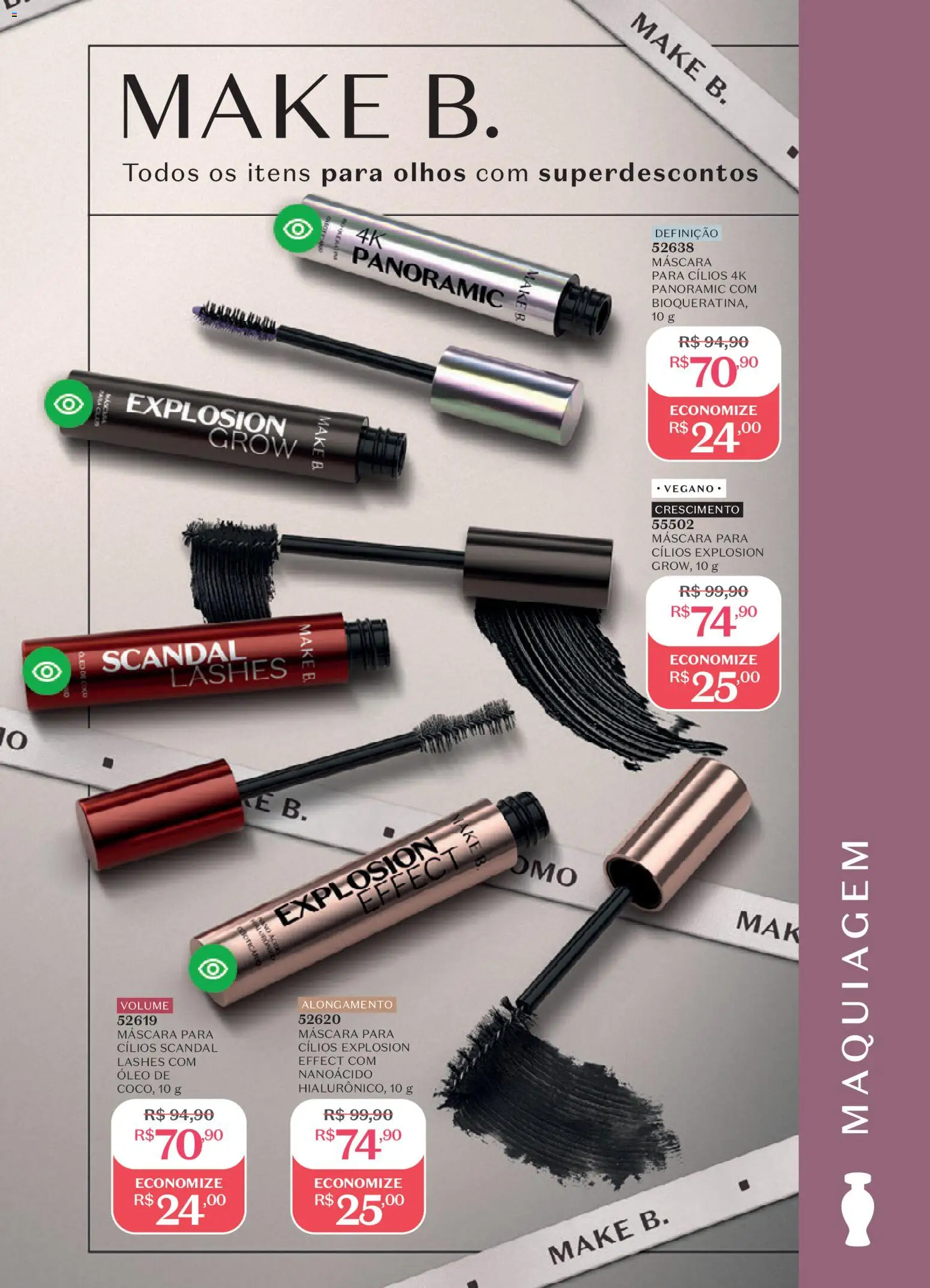 O Boticário Folheto - válido de 09.02.2026 | Página: 112 | Produtos: Maquiagem, Máscara para cílios, Óleo