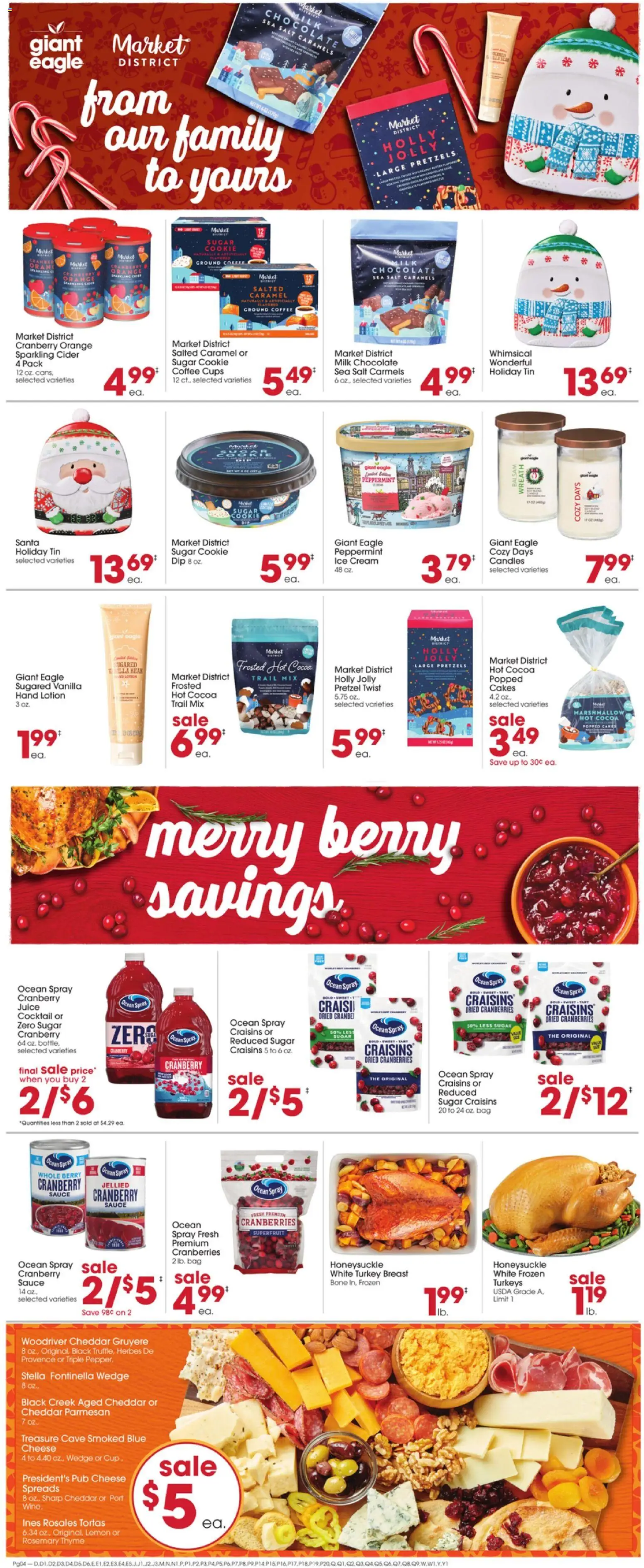 Giant Eagle Weekly Ad - valid from 13.11.2025 | Page: 4 | Products: Cider, Chocolate, Sauce, Bag
