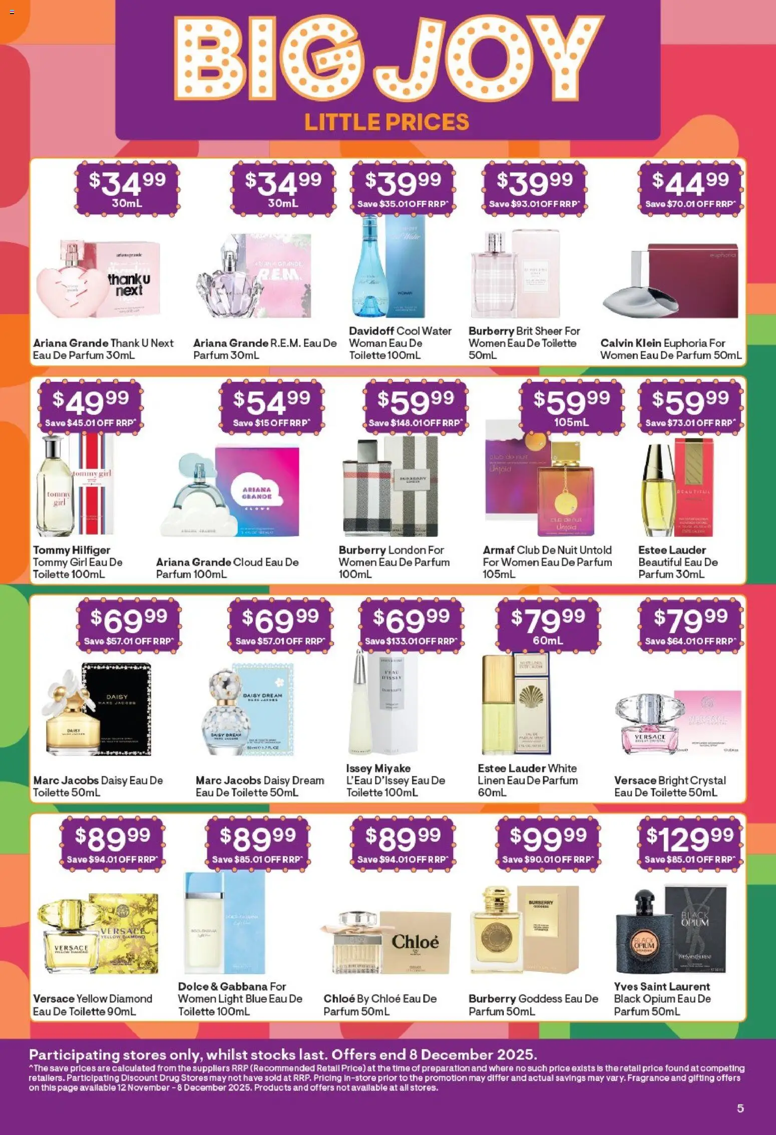 Discount Drug Stores catalogue - valid from 12.11.2025 | Page: 5 | Products: Diamond, Eau de toilette, Linen, Water
