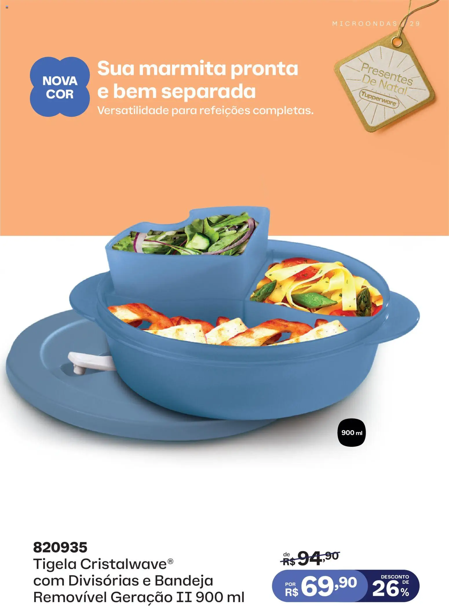 Tupperware Folheto - válido de 01.12.2025 | Página: 29 | Produtos: Microondas, Bandeja, Tigela