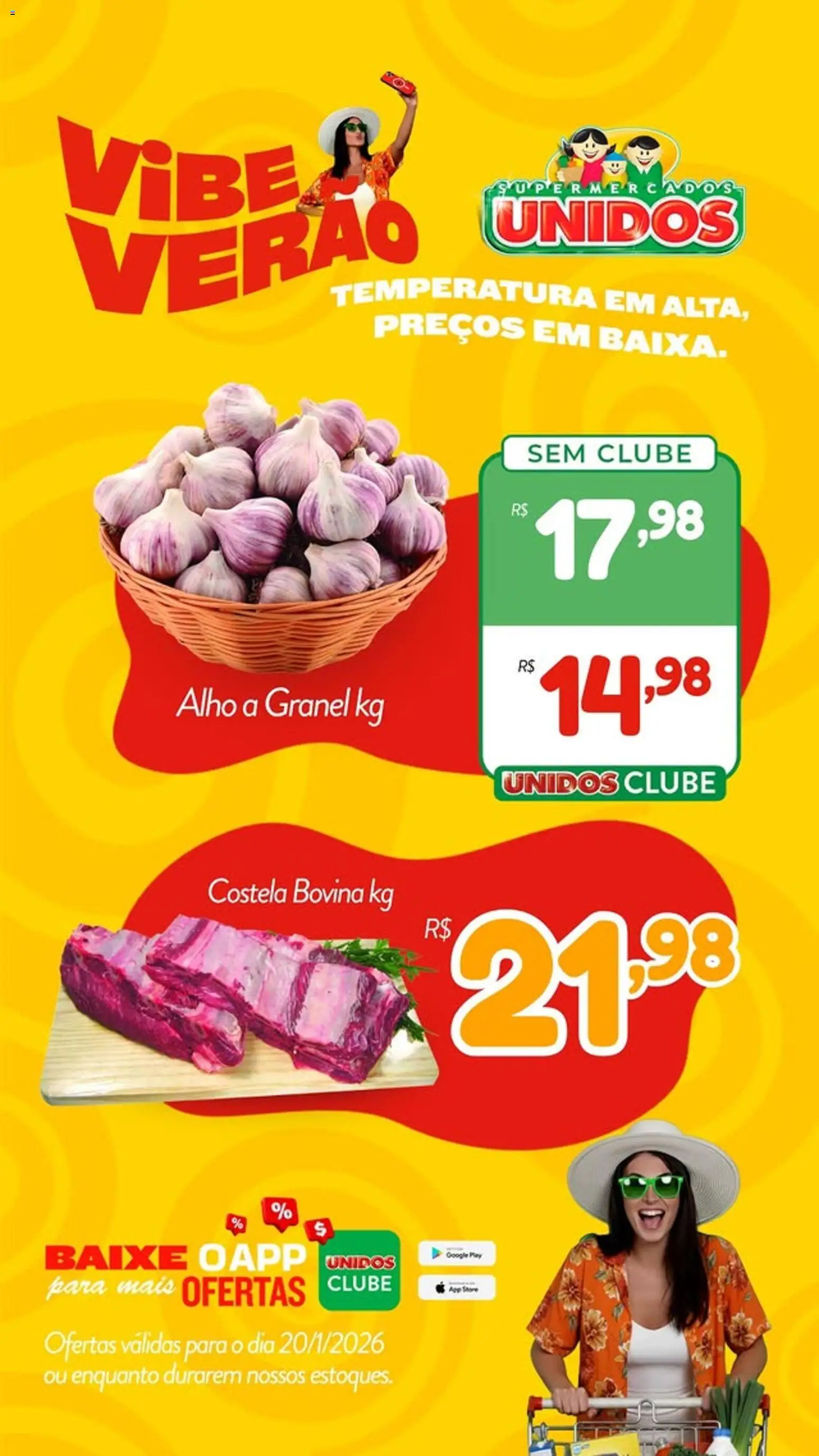 Supermercados Unidos Folheto - válido de 20.01.2026 | Página: 2 | Produtos: Alho