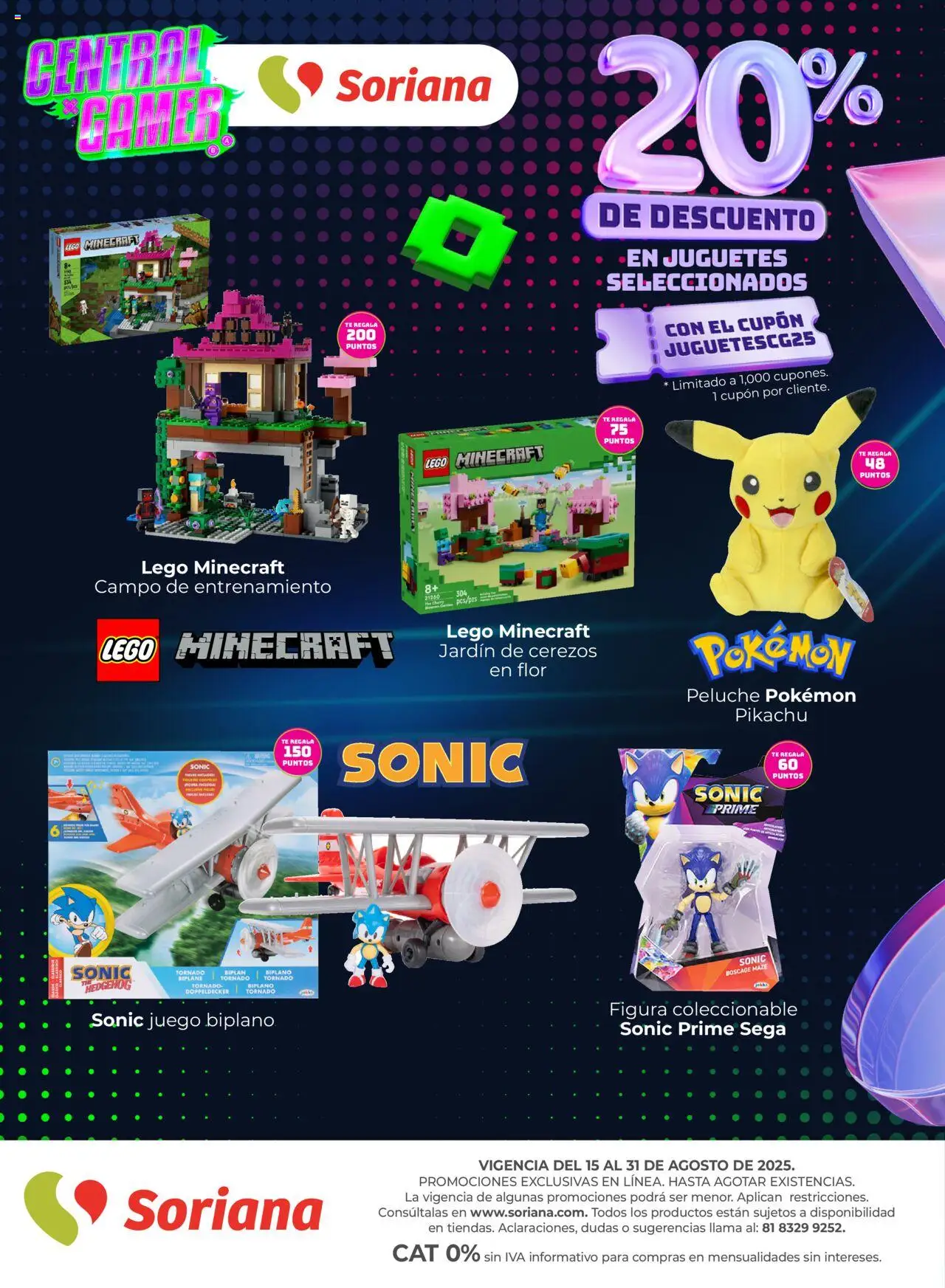 Nuevas ofertas de Soriana válidas en toda la República Mexicana desde el 15.08.2025. ¡Encuentra las mejores ofertas en Soriana - Central Gamer Exclusivo en línea! | Página: 13 | Productos: Juego, Mate, Té