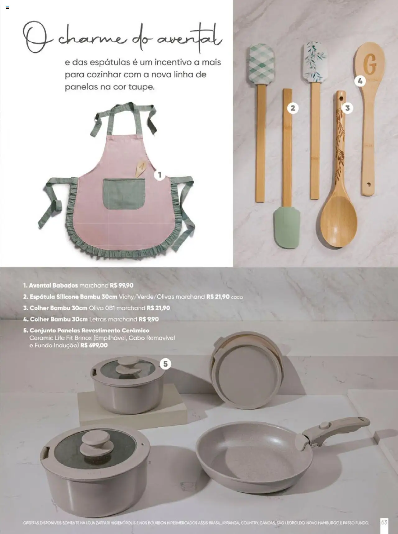Zaffari Folheto - válido de 09.06.2025 | Página: 63 | Produtos: Avental, Bourbon, Espátula, Cabo