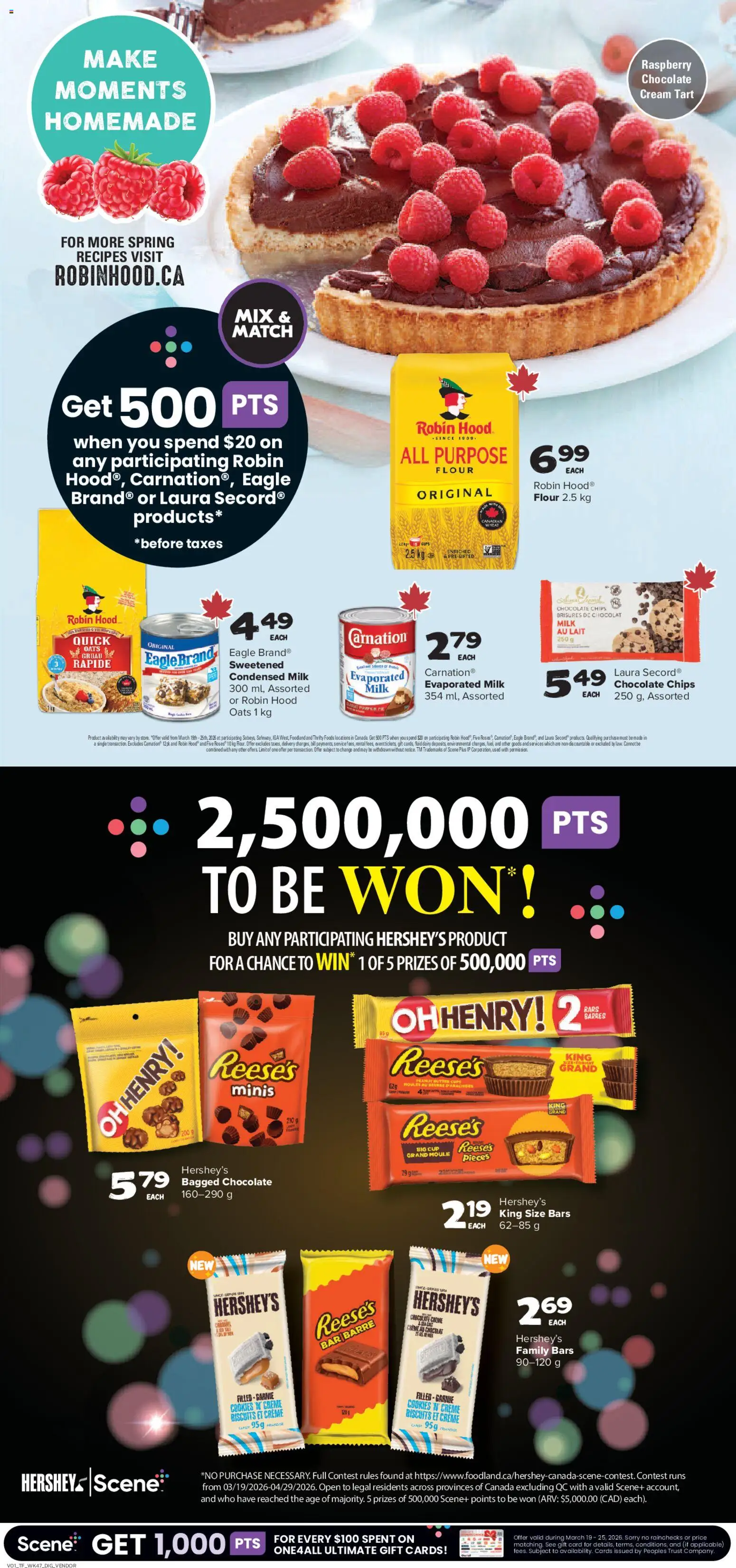 Thrifty Foods flyer valid from 19.03.2026 | Page: 17 | Products: Cream, Milk, Butter, Pumpkin