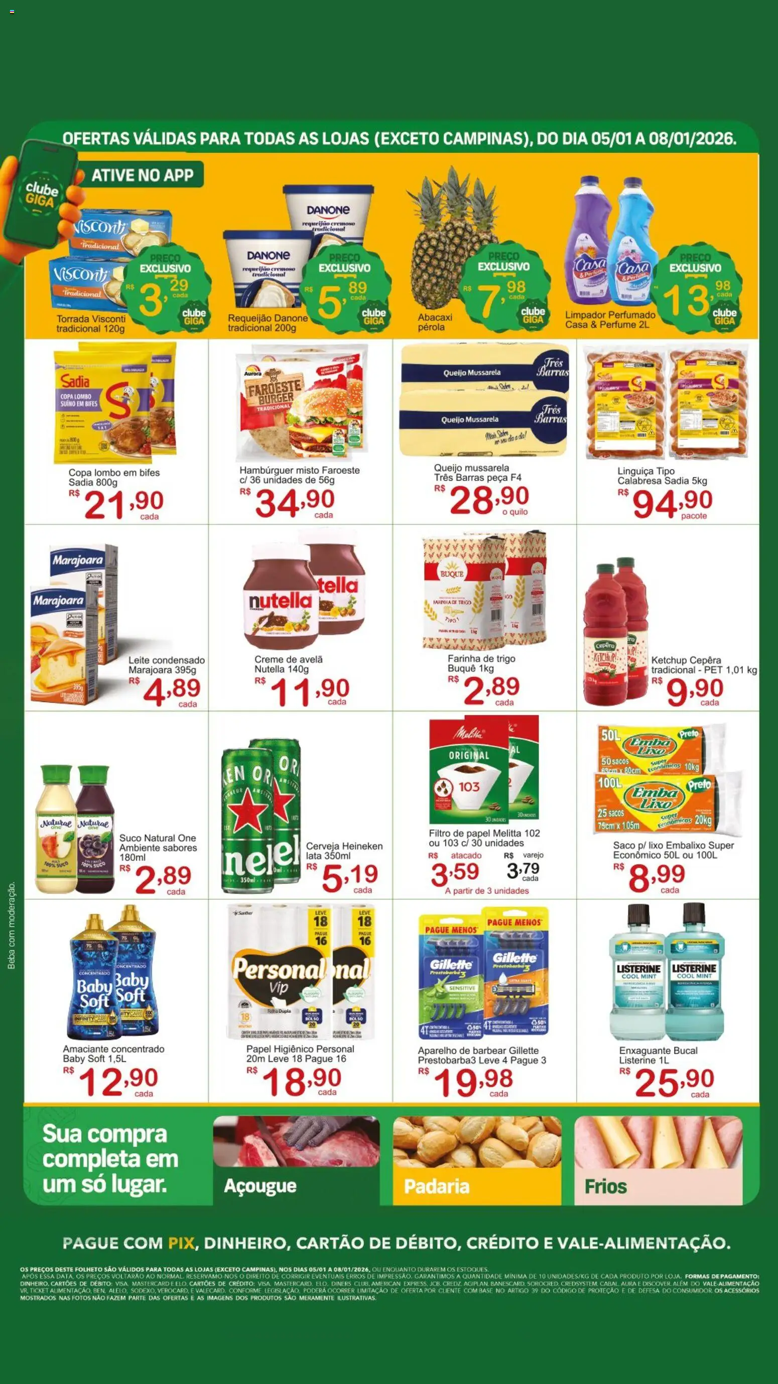 GIGA Atacado Folheto - válido de 05.01.2026 | Página: 2 | Produtos: Filtro de papel, Creme, Leite condensado, Papel higiênico
