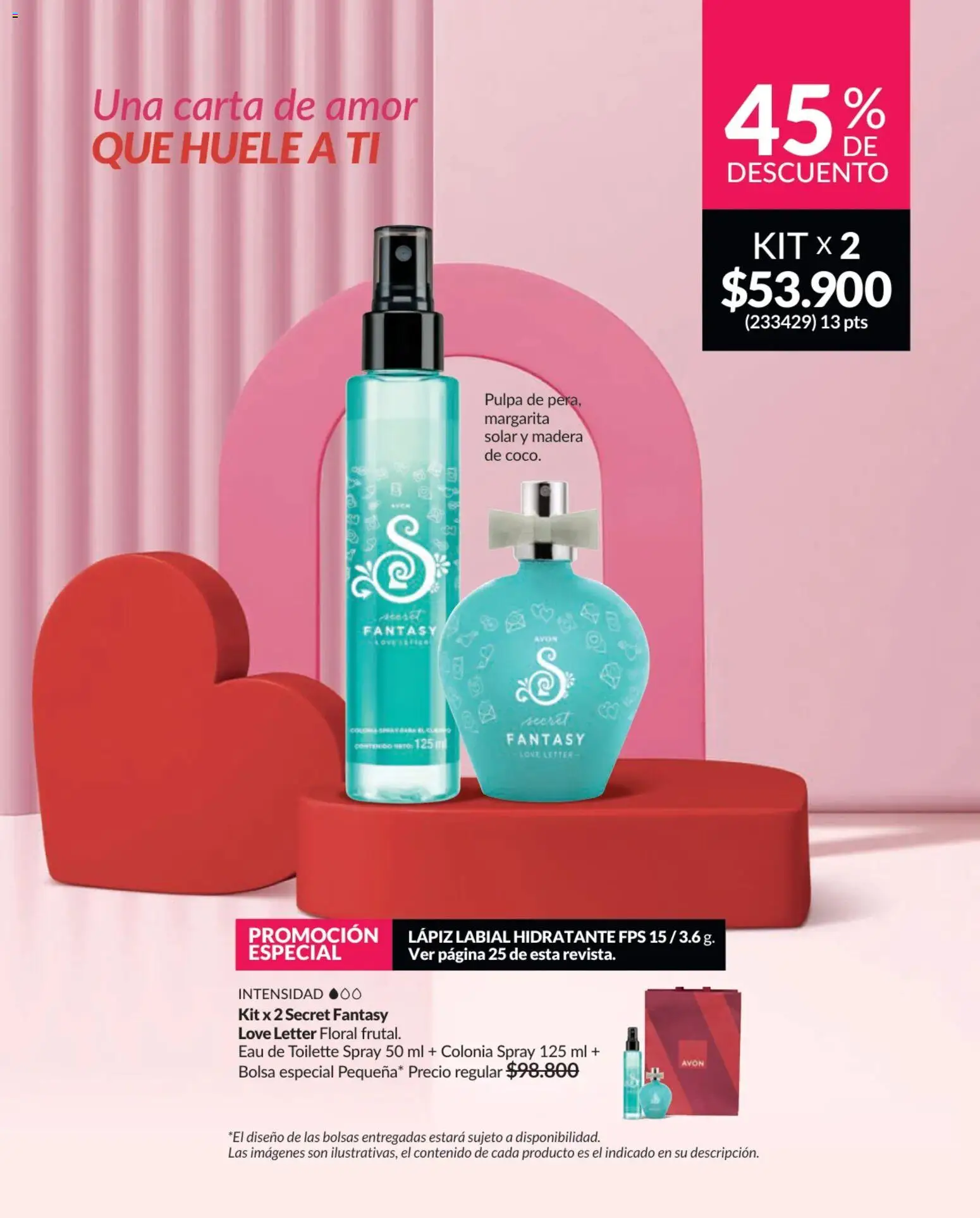 Avon revista - valida desde el 01.02.2026 | Página: 27 | Productos: Bolsa, Eau de toilette, Lápiz labial