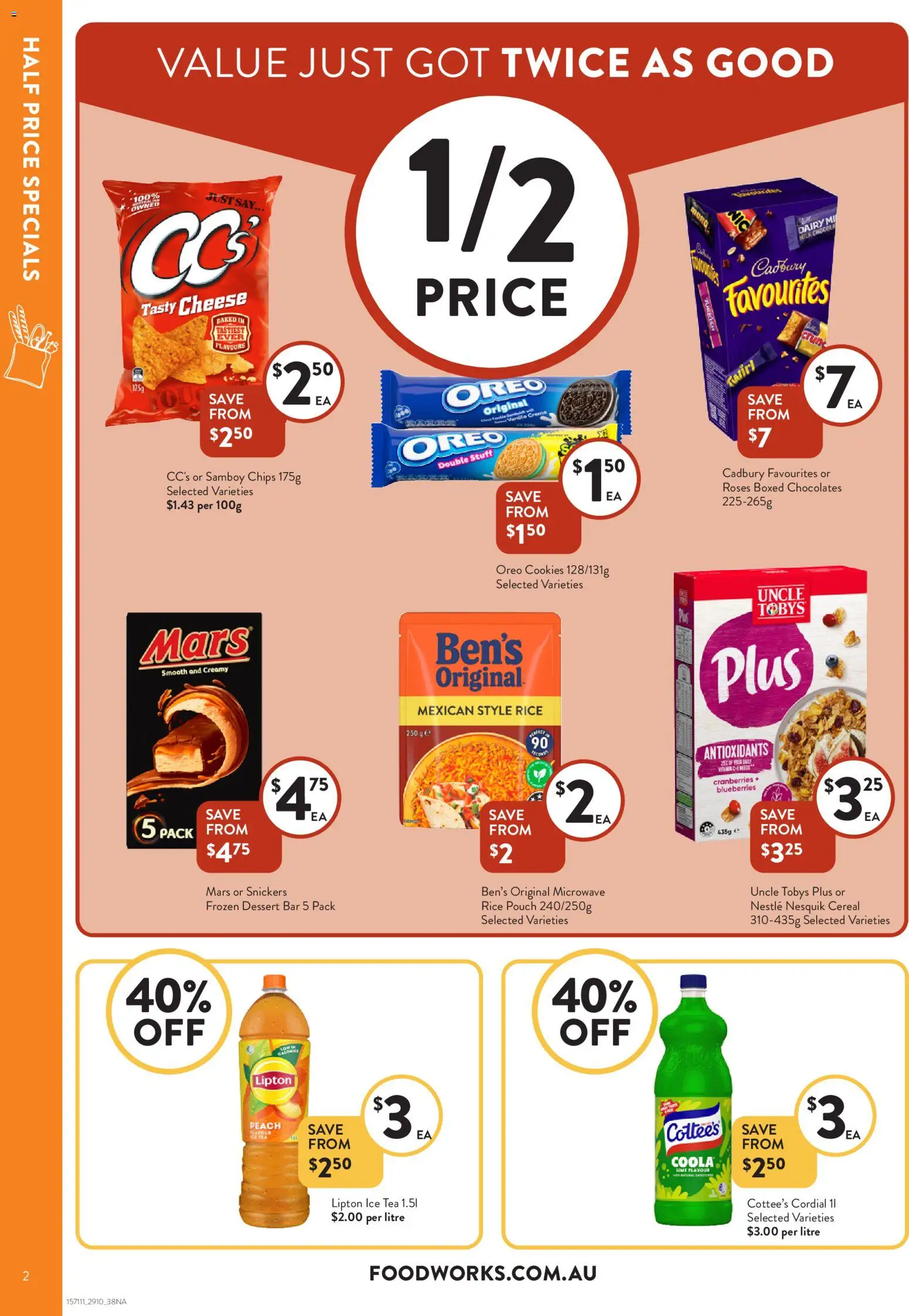 Foodworks catalogue - valid from 29.10.2025 | Page: 2 | Products: Dairy, Cereal, Peach, Microwave