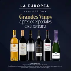 Vista previa de La Europea catálogo Grandes Vinos, nuevo folleto de la tienda, válido en México a partir del 08.12.2025