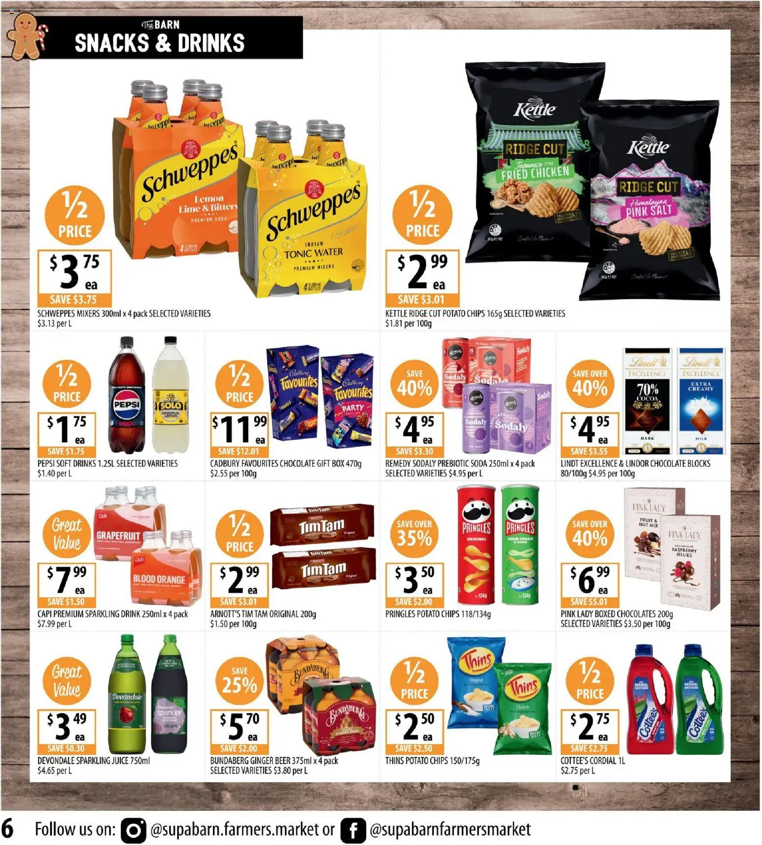 Supabarn catalogue - valid from 10.12.2025 | Page: 6 | Products: Milk, Chocolate, Soft drinks, Raspberry