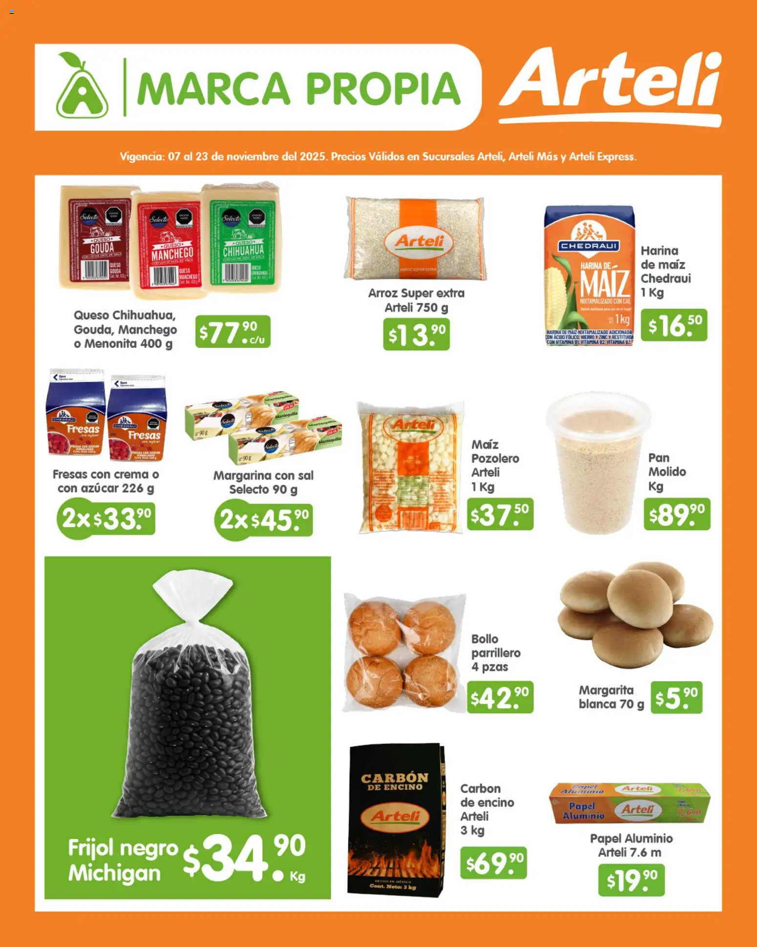 Nuevas ofertas de Arteli válidas en toda la República Mexicana desde el 07.11.2025. ¡Encuentra las mejores ofertas en Arteli folleto! | Página: 2 | Productos: Maíz, Harina, Azúcar, Sal