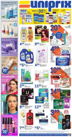Preview of Uniprix weekly flyer / circulaire from shop Uniprix valid from 11.09.2025