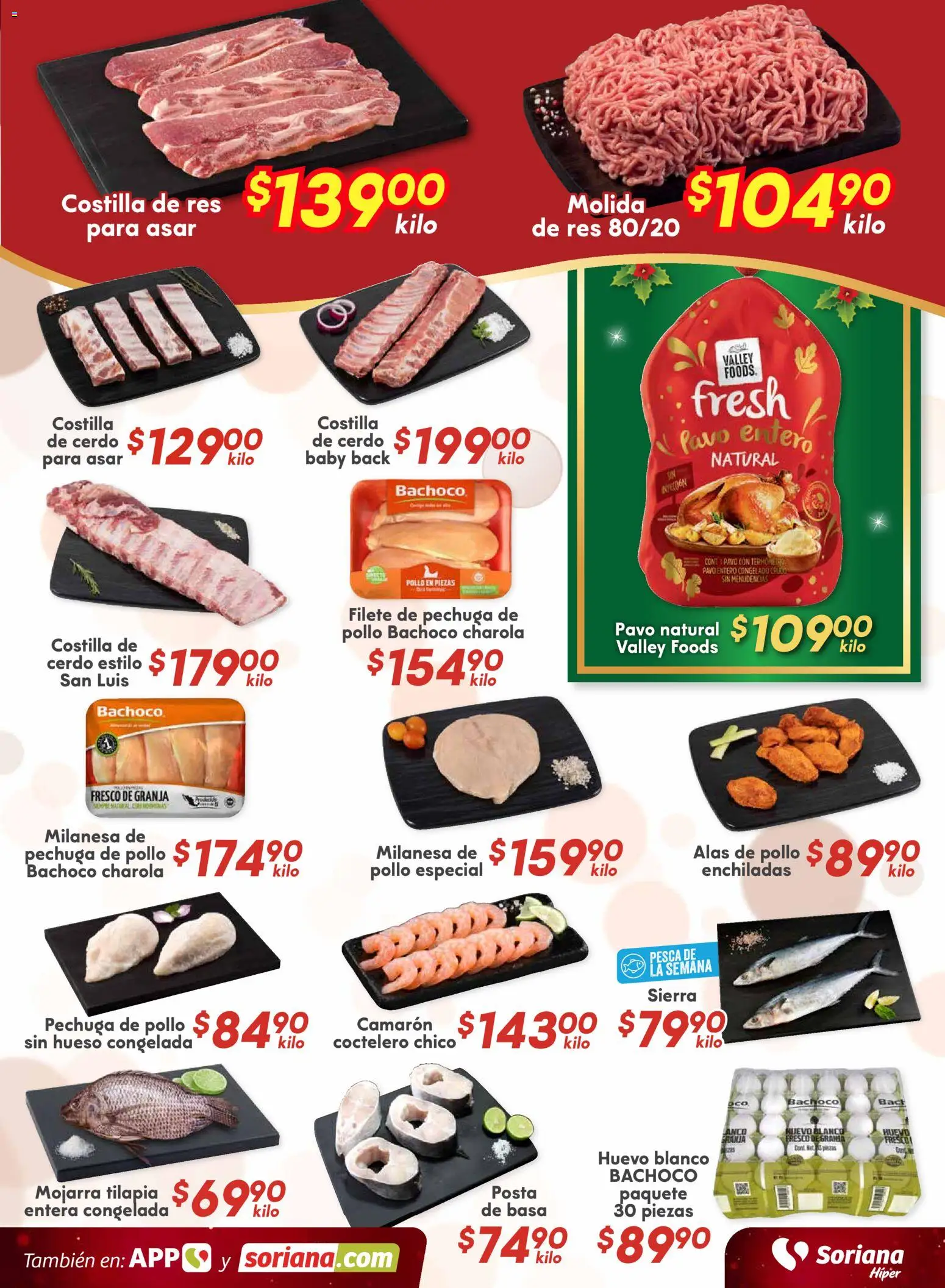 Nuevas ofertas de Soriana válidas en toda la República Mexicana desde el 21.11.2025. ¡Encuentra las mejores ofertas en Soriana - Fin de Semana Híper: Ver, Tab, Chis, Camp, Yuc y Q. Roo! | Página: 3 | Productos: Milanesa, Cerdo, Res, Sierra