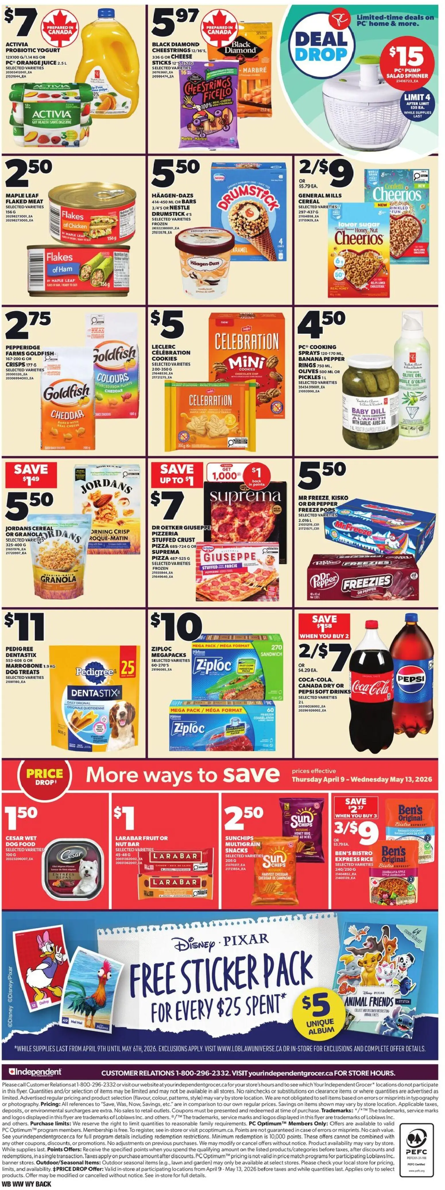 Independent Grocer flyer valid from 23.04.2026 | Page: 4 | Products: Cookies, Salad, Case, Vest