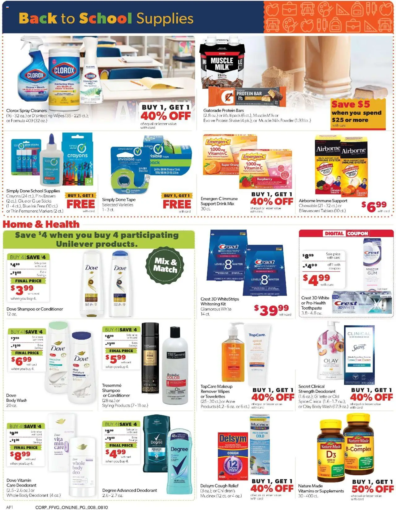 Family Fare Weekly Ad - valid from 10.08.2025 | Page: 15 | Products: Vitamin, Ink, Shampoo, Raspberry