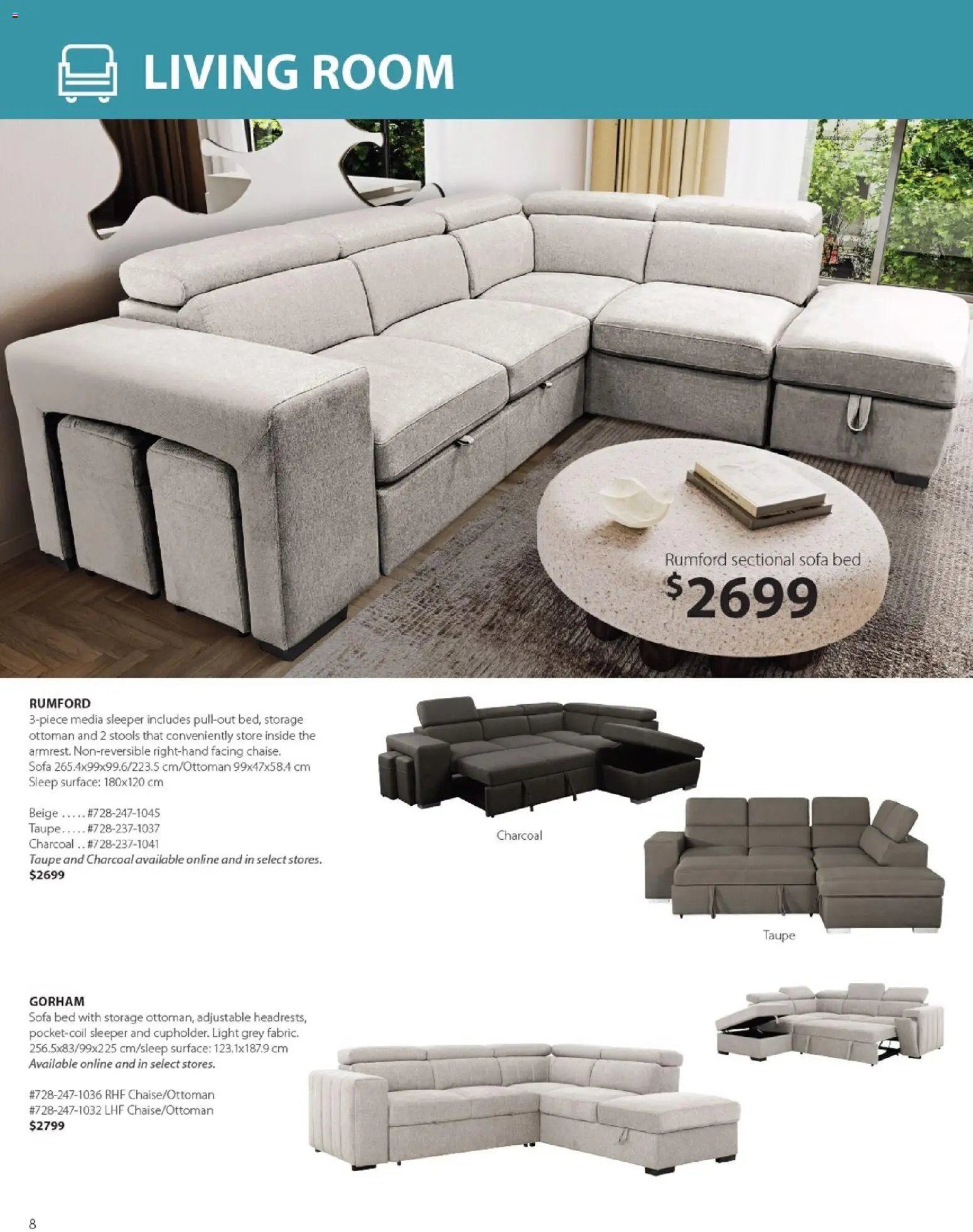 JYSK flyer valid from 01.01.2026 | Page: 8 | Products: Bed, Sofa