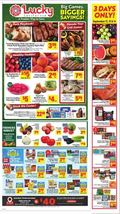 Preview of Lucky Supermarkets weekly ads valid from 10.09.2025