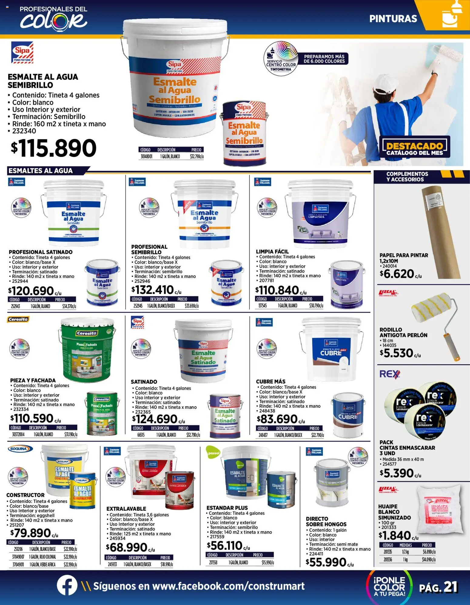 Construmart ofertas  │ válido desde el 01.11.2025 | Página: 21 | Productos: Hongos, Cinta, Pintura, Rodillo