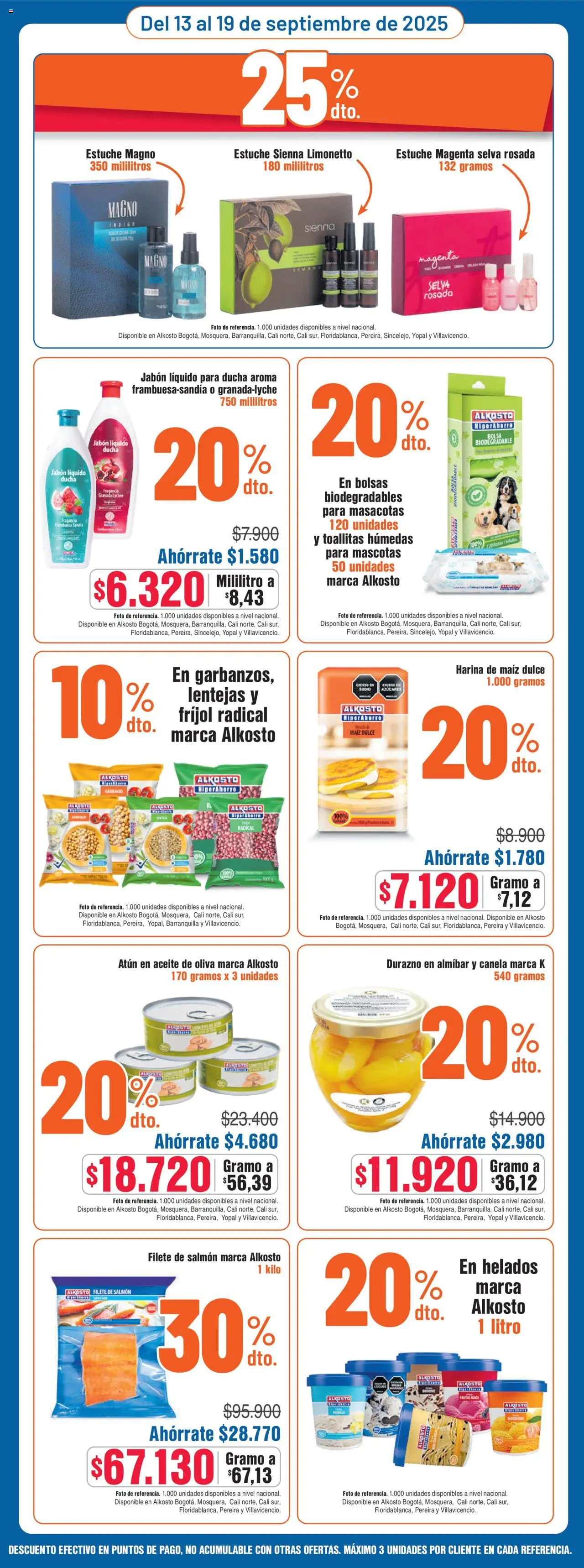 Alkosto revista - valida desde el 13.09.2025 | Página: 4 | Productos: Estuche, Atún, Harina, Jabón líquido